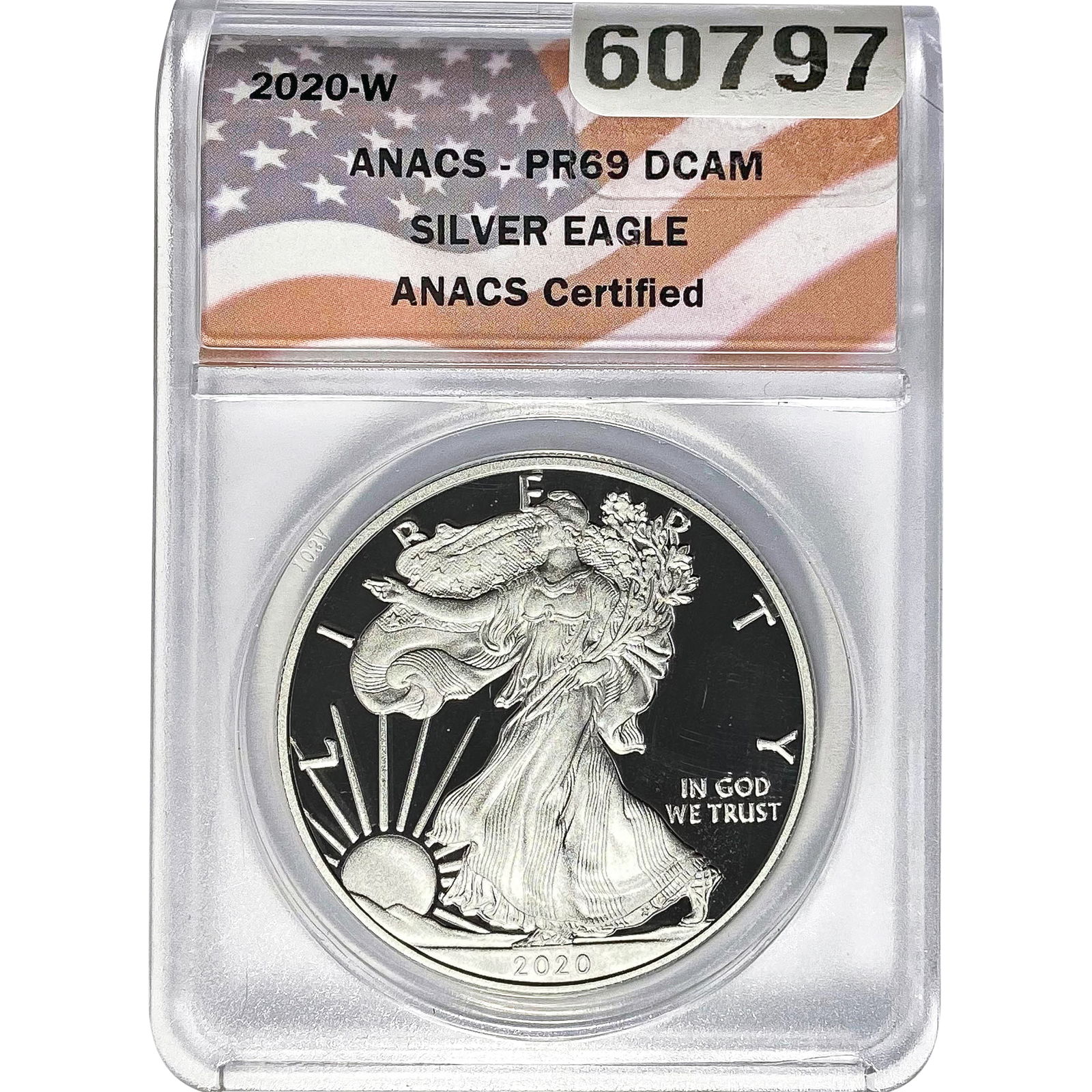 2020-W Silver Eagle ANACS PR69 DCAM (1 of 2)
