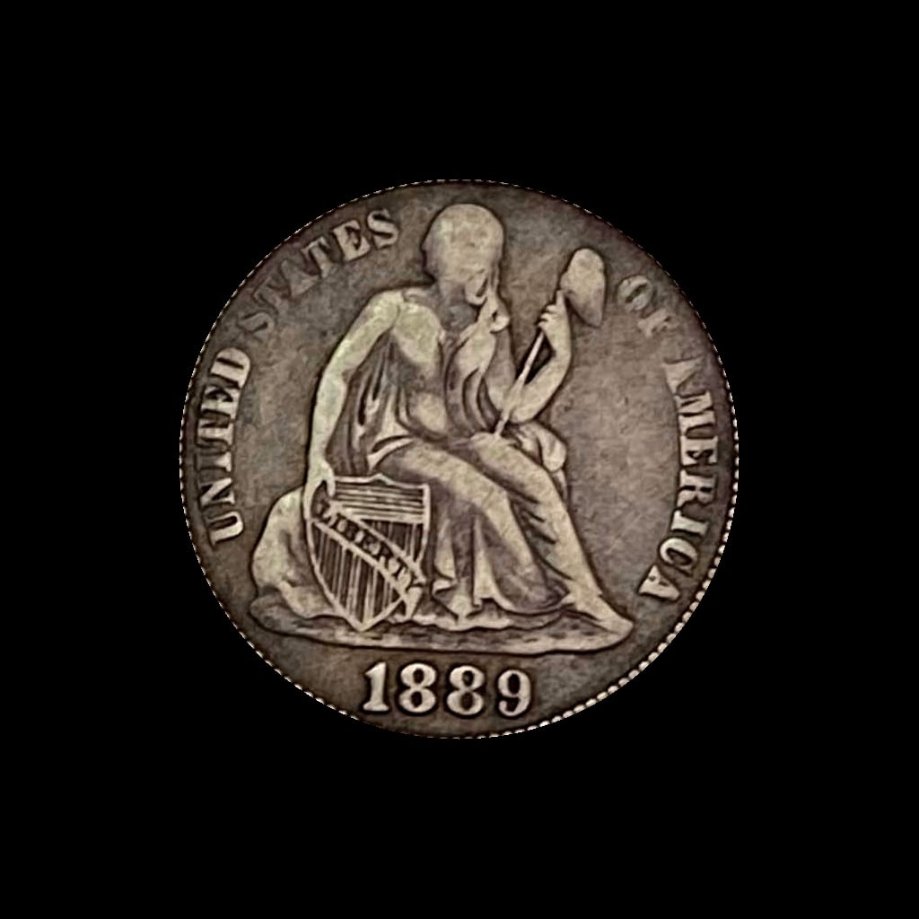 1889 Seated Liberty Dime LIGHTLY CIRCULATED (1 of 2)