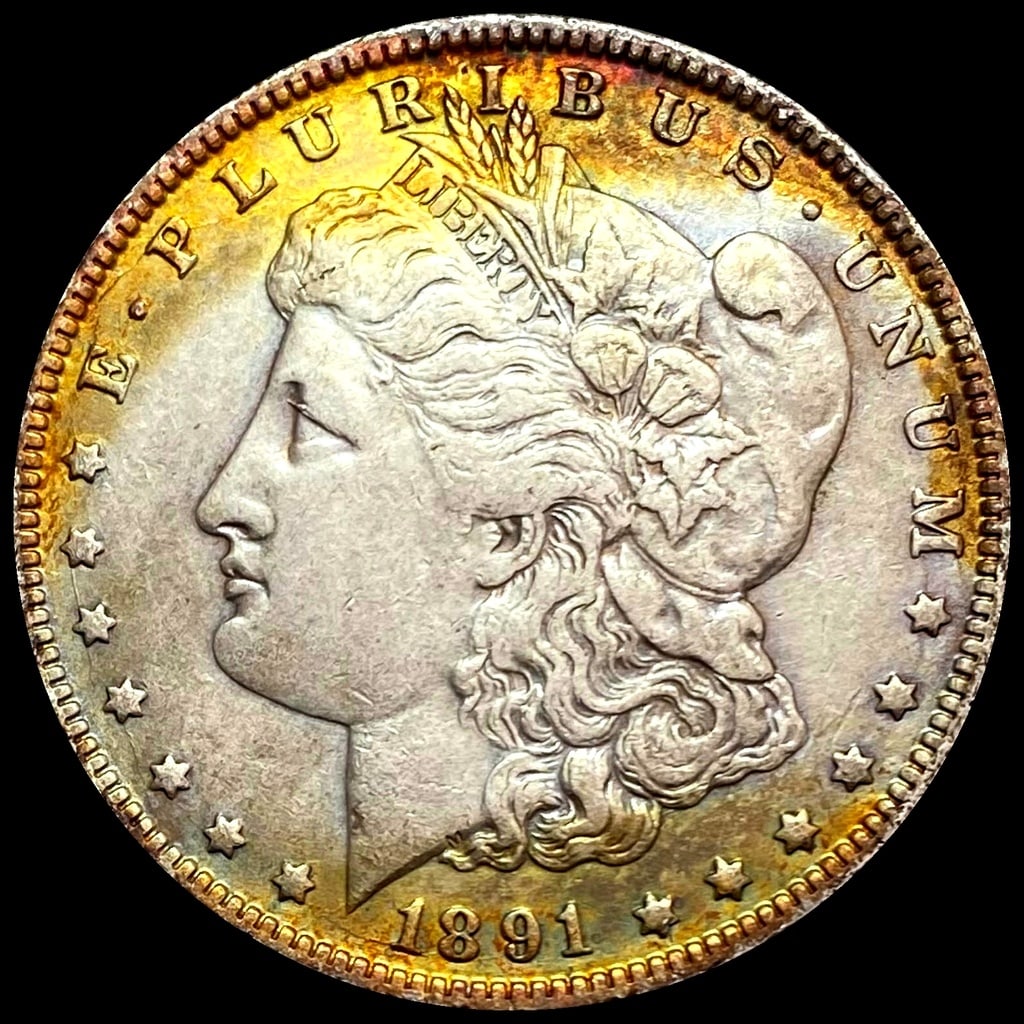 1891-O Morgan Silver Dollar NEARLY UNCIRCULATED (1 of 2)