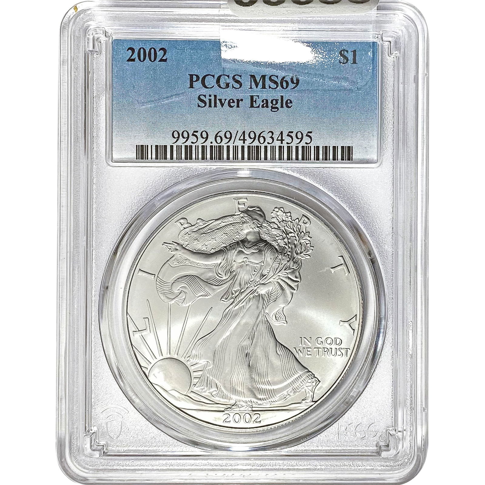 2002 Silver Eagle PCGS MS69 (1 of 2)