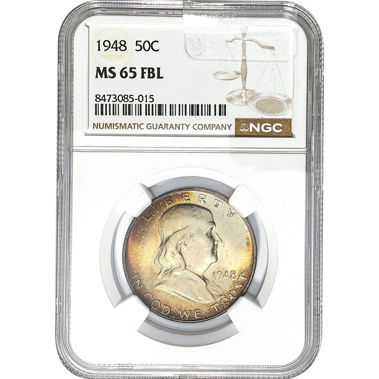 1948 50C NGC MS 65 FBL: 1948 50C NGC MS 65 FBL