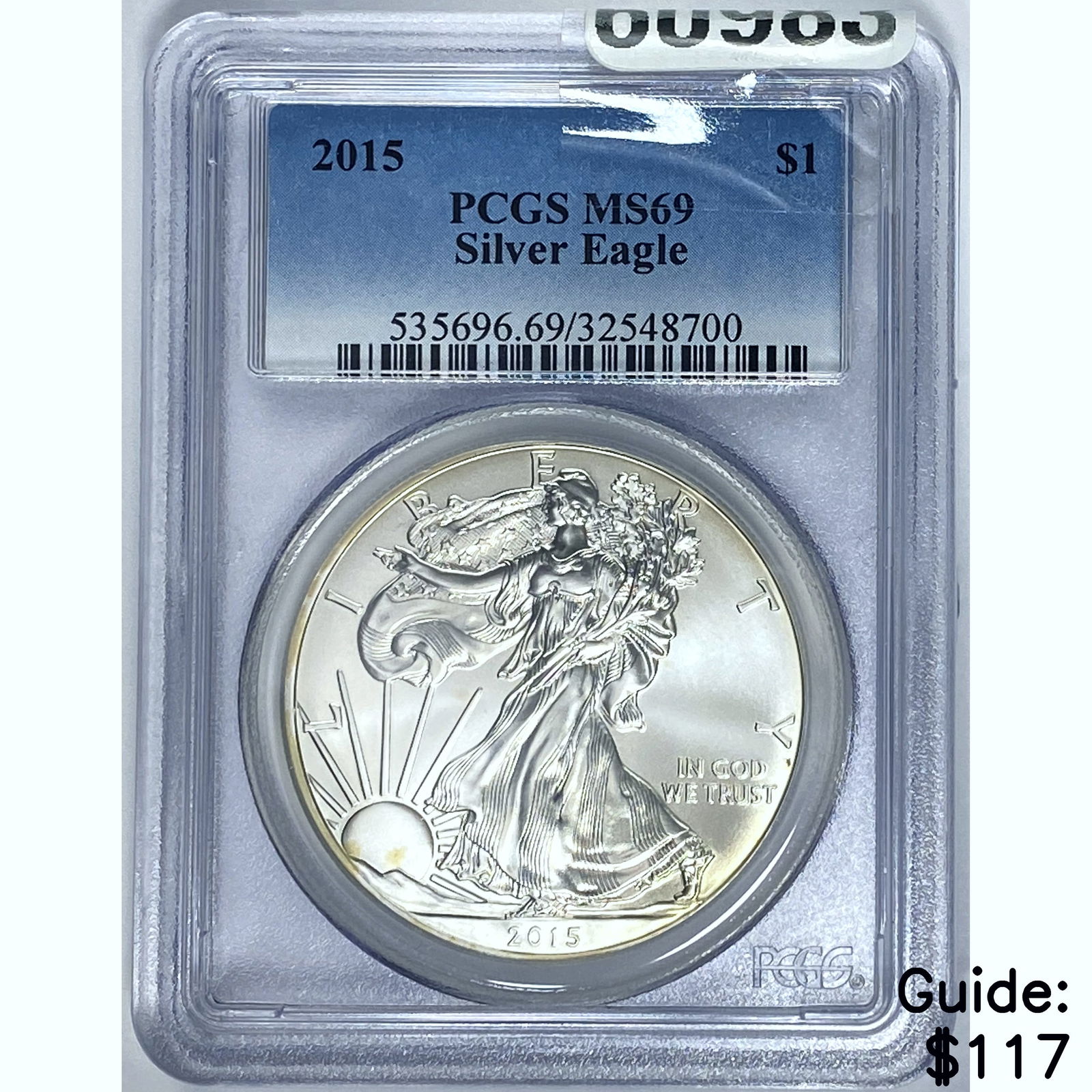 2015 Silver Eagle PCGS MS69 (1 of 2)