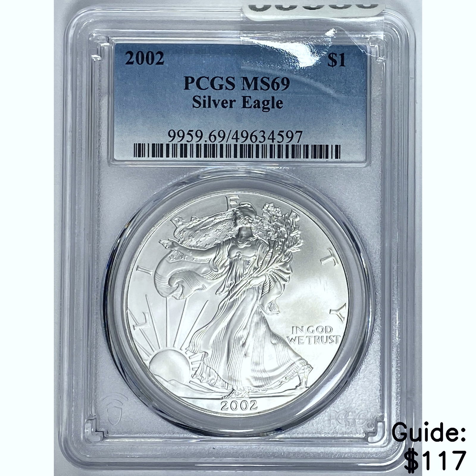 2002 Silver Eagle PCGS MS69 (1 of 2)