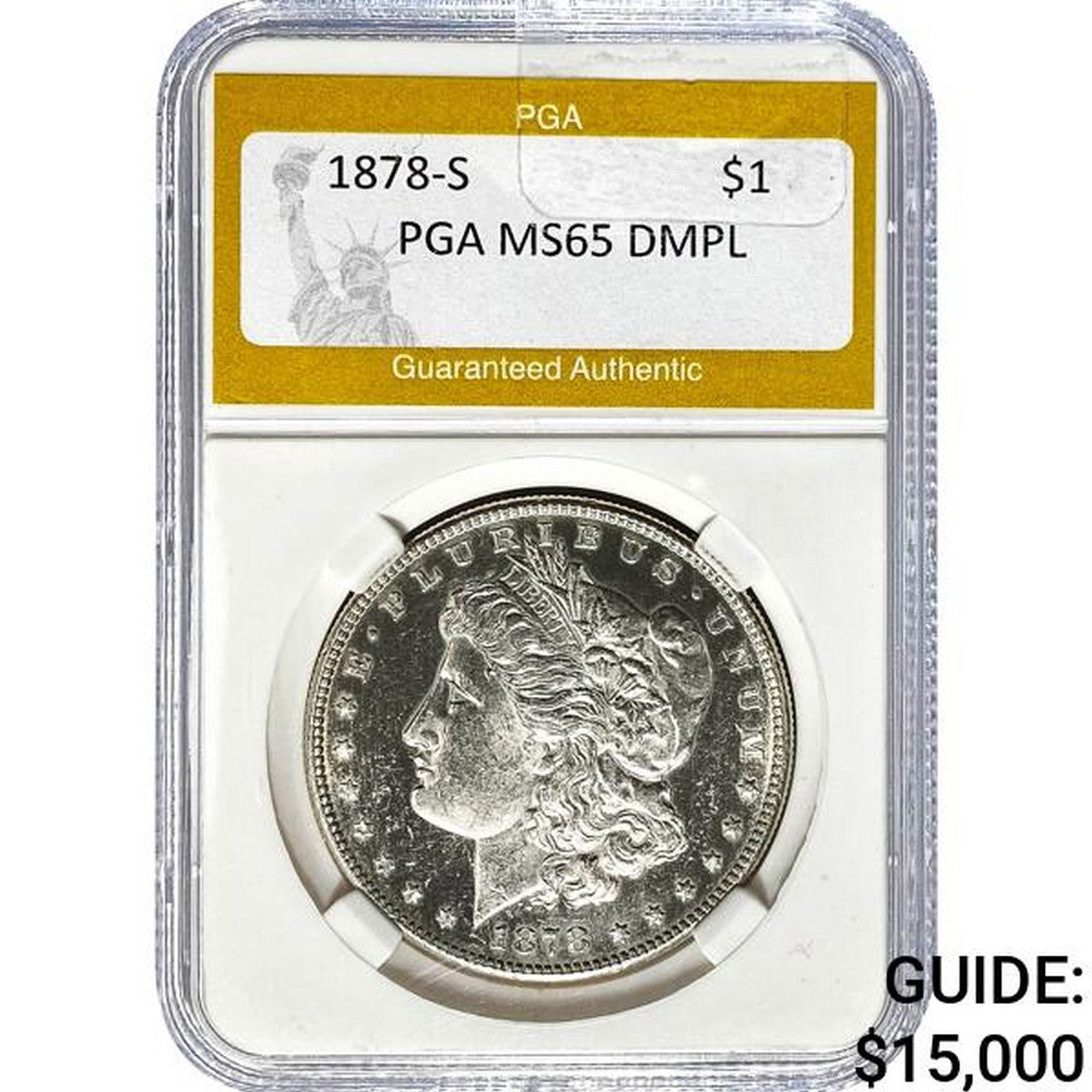 1878-S Morgan Dollar PGA MS65 DMPL (1 of 2)