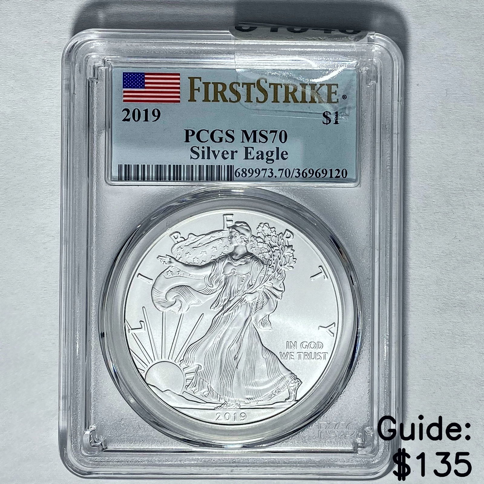2019 Silver Eagle PCGS MS70 (1 of 2)