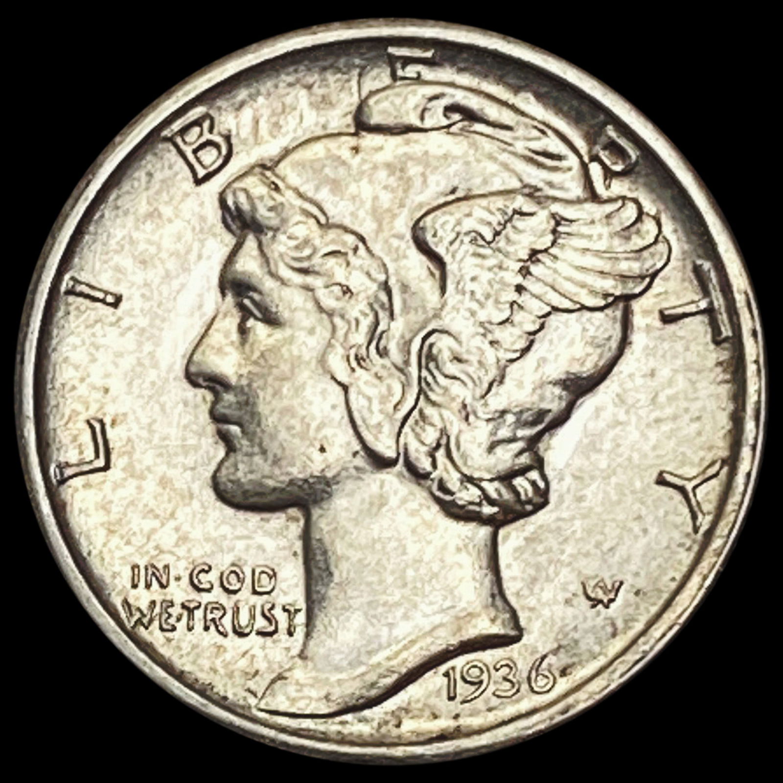 1936-S Mercury Dime CHOICE BU (1 of 2)