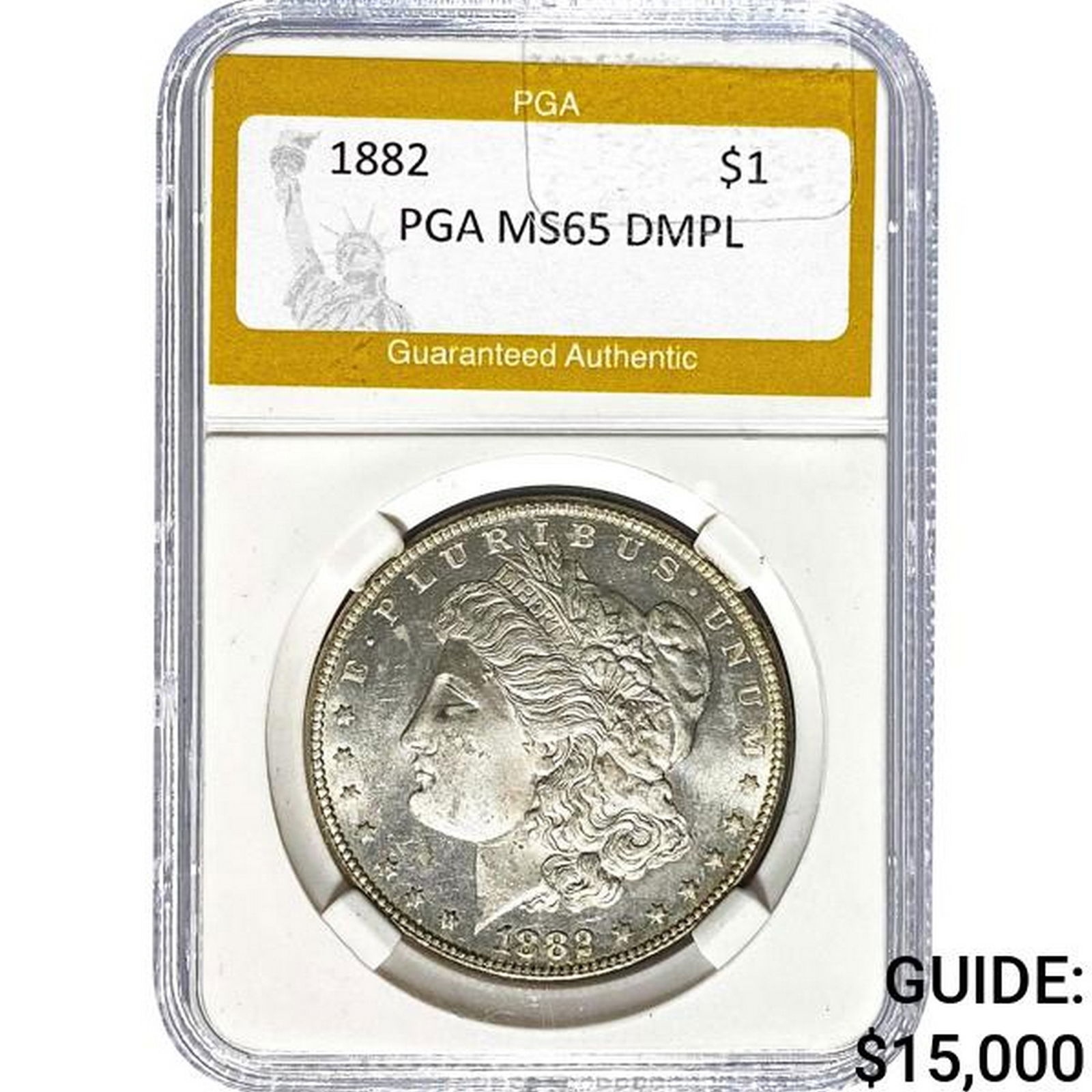 1882 Morgan Silver Dollar PGA MS65 DMPL (1 of 2)