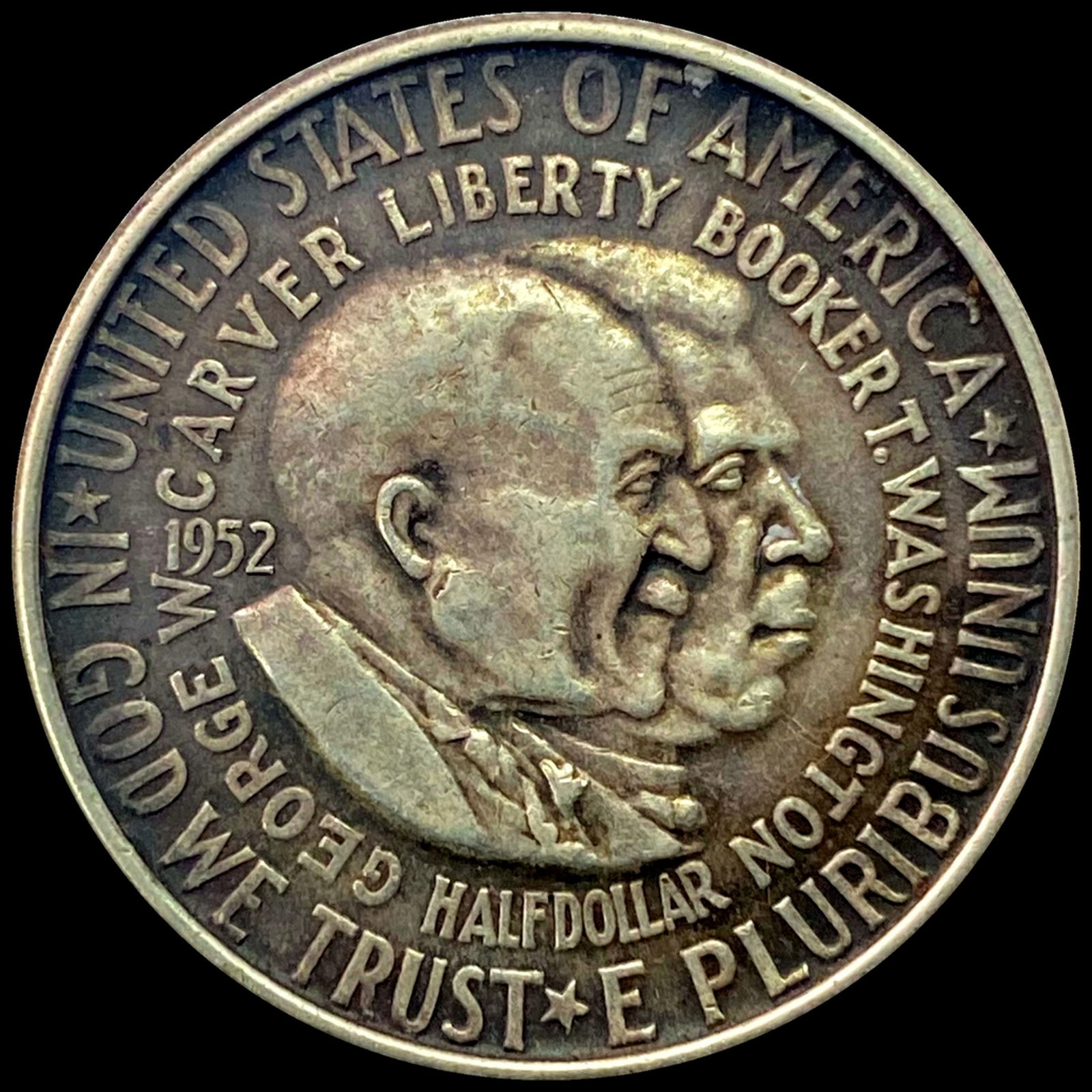 1952 George Washington Carver Half Dolla LIGHTLY CIRCULATED (1 of 2)