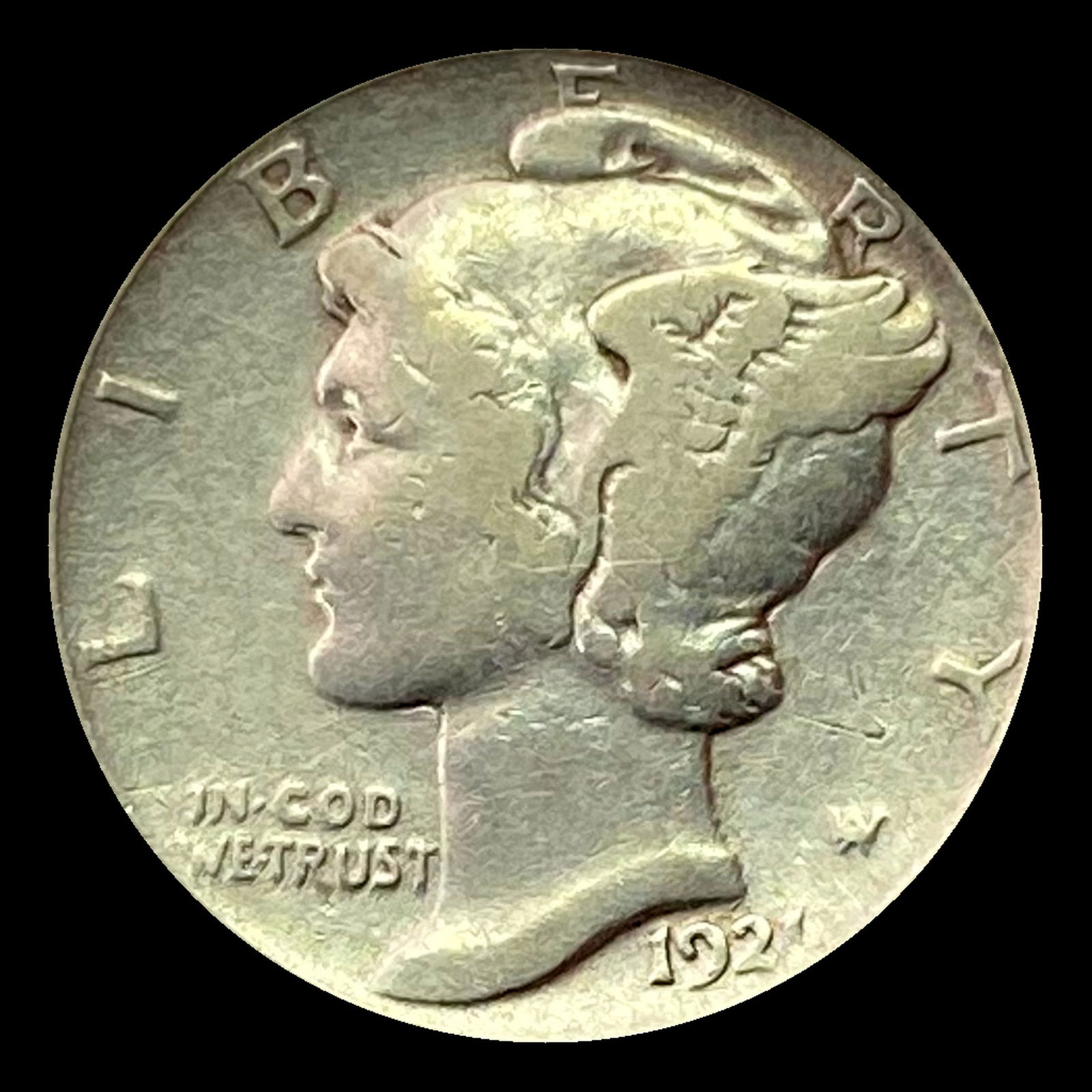 1921 Mercury Dime LIGHTLY CIRCULATED (1 of 2)