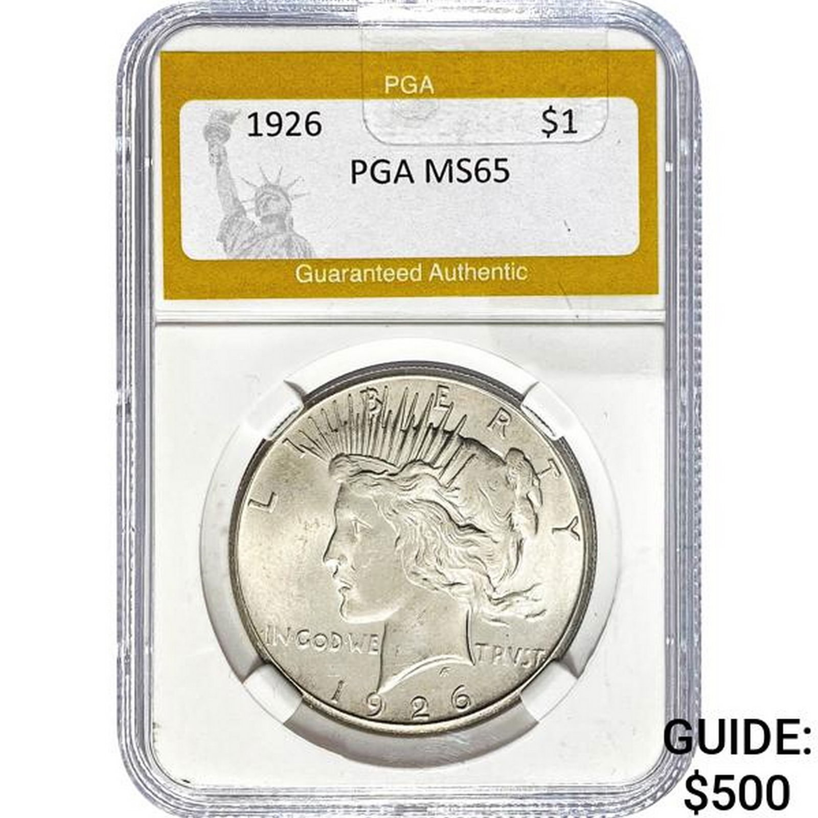 1926 Peace Dollar PGA MS65 (1 of 2)