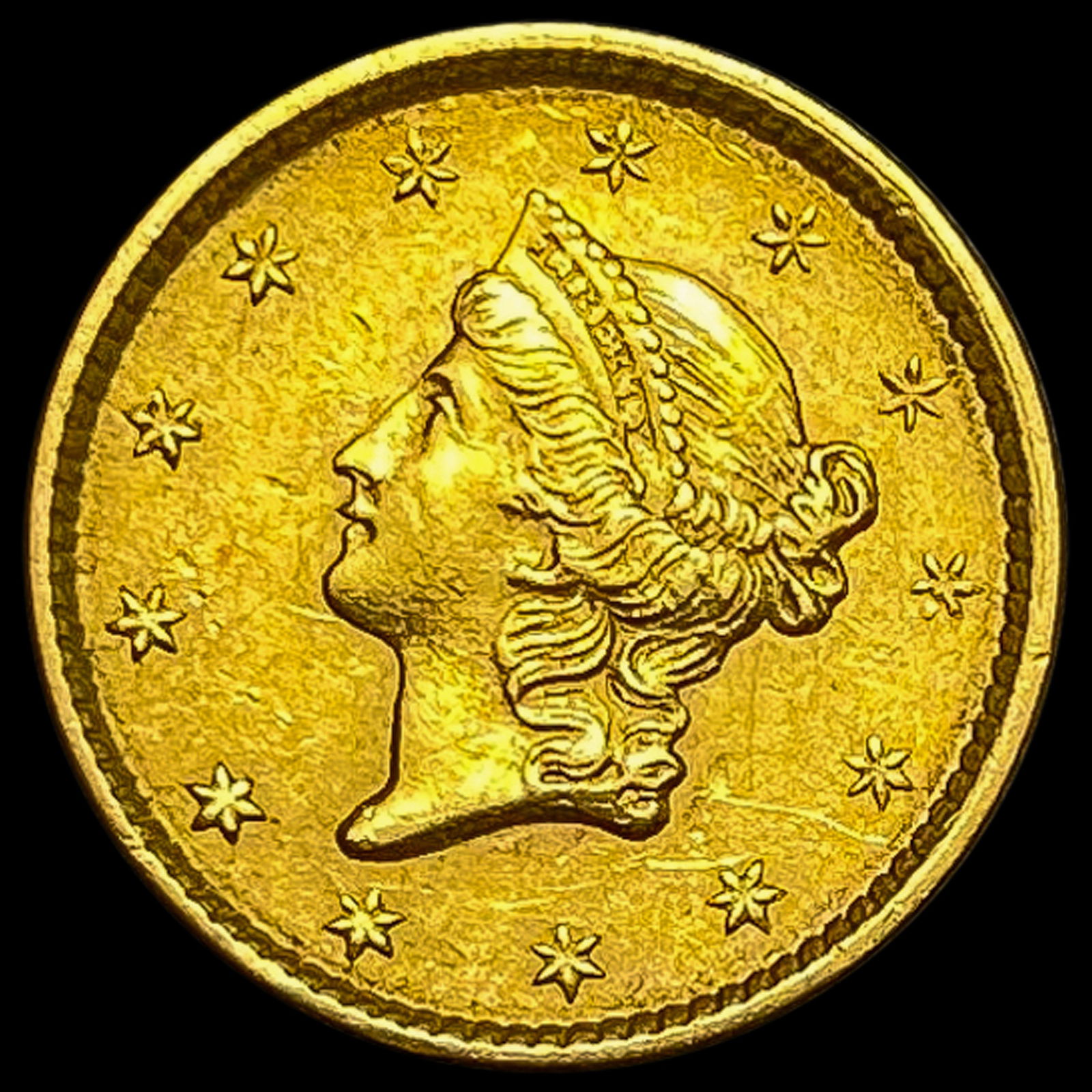1851 Rare Gold Dollar CLOSELY UNCIRCULATED (1 of 2)