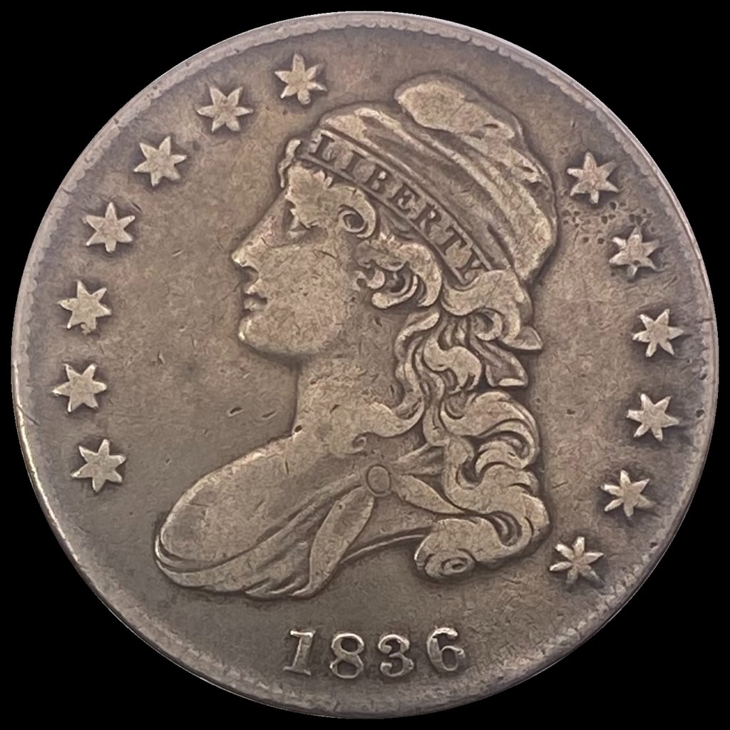 1836 Capped Bust Half Dollar LIGHTLY CIRCULATED (1 of 2)
