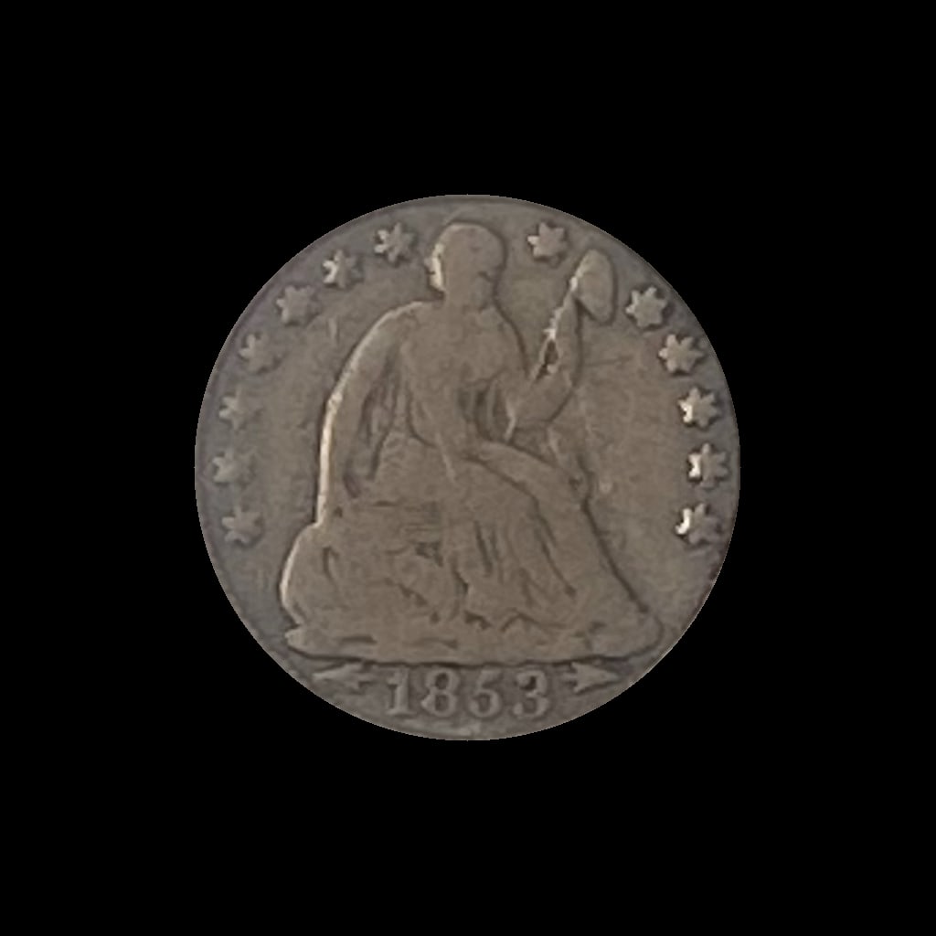 1853 Seated Liberty Half Dime LIGHTLY CIRCULATED (1 of 2)