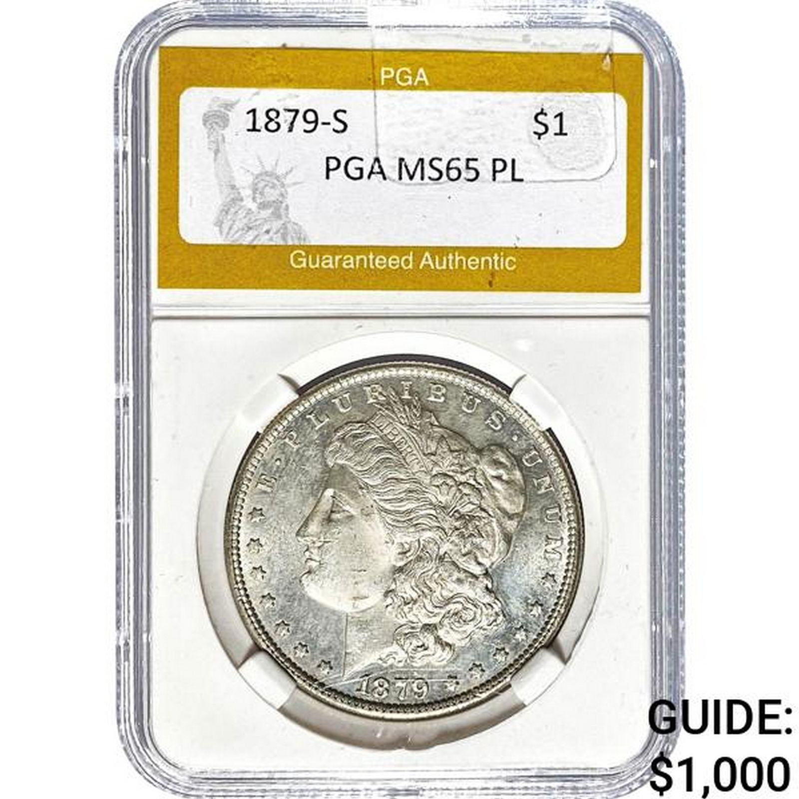 1879-S Morgan Dollar PGA MS65 PL (1 of 2)