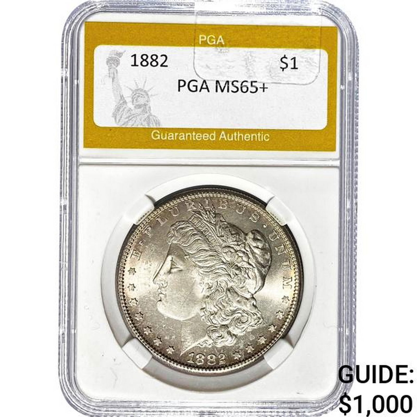 1882 Morgan Silver Dollar PGA MS65+ (1 of 2)