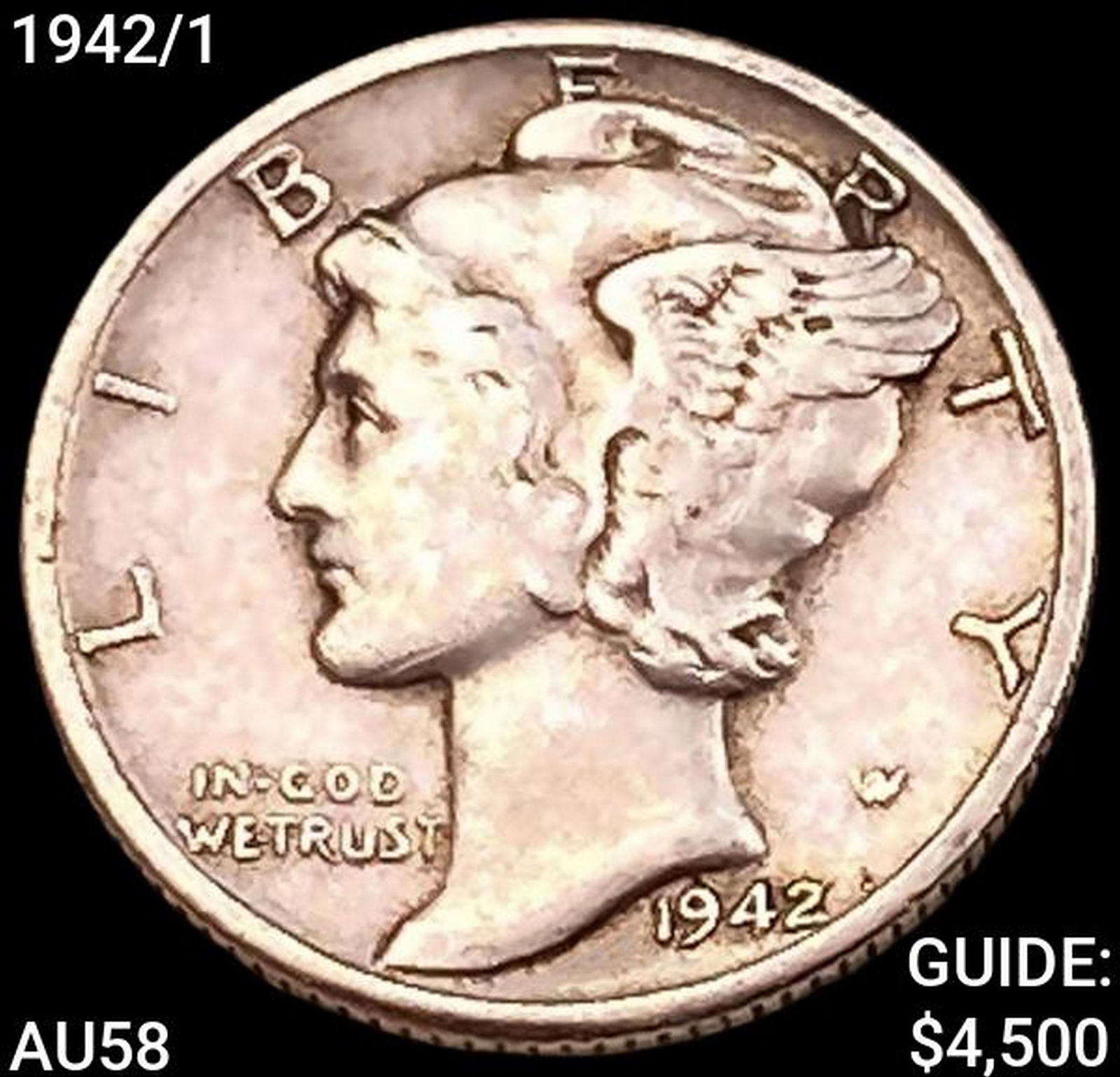 1942/1 Mercury Dime CHOICE AU (1 of 2)