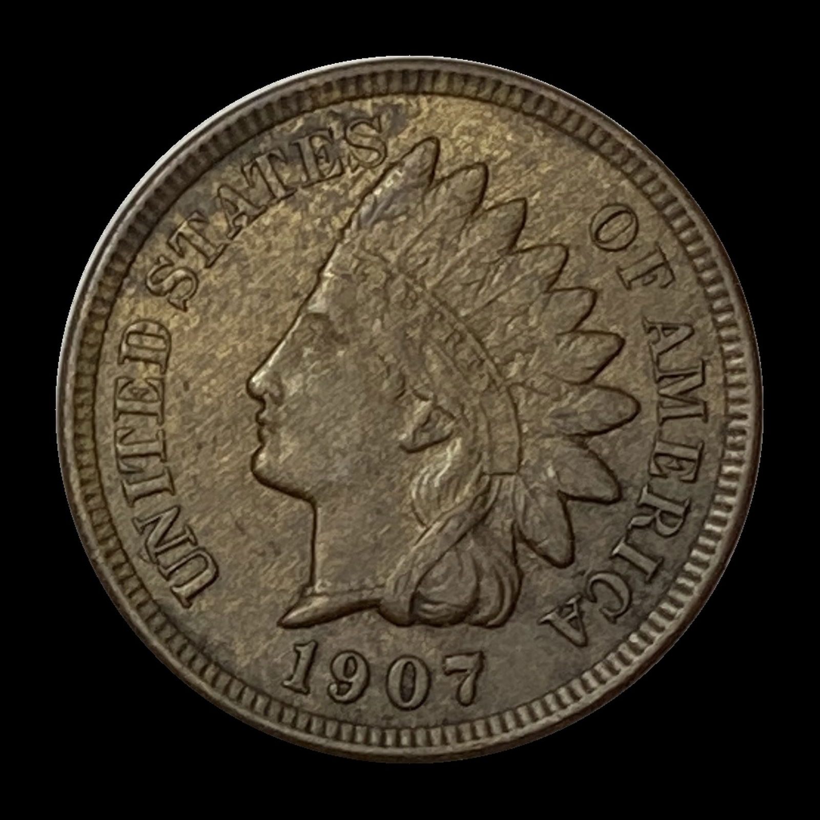 1907 Indian Head Cent CHOICE AU (1 of 2)