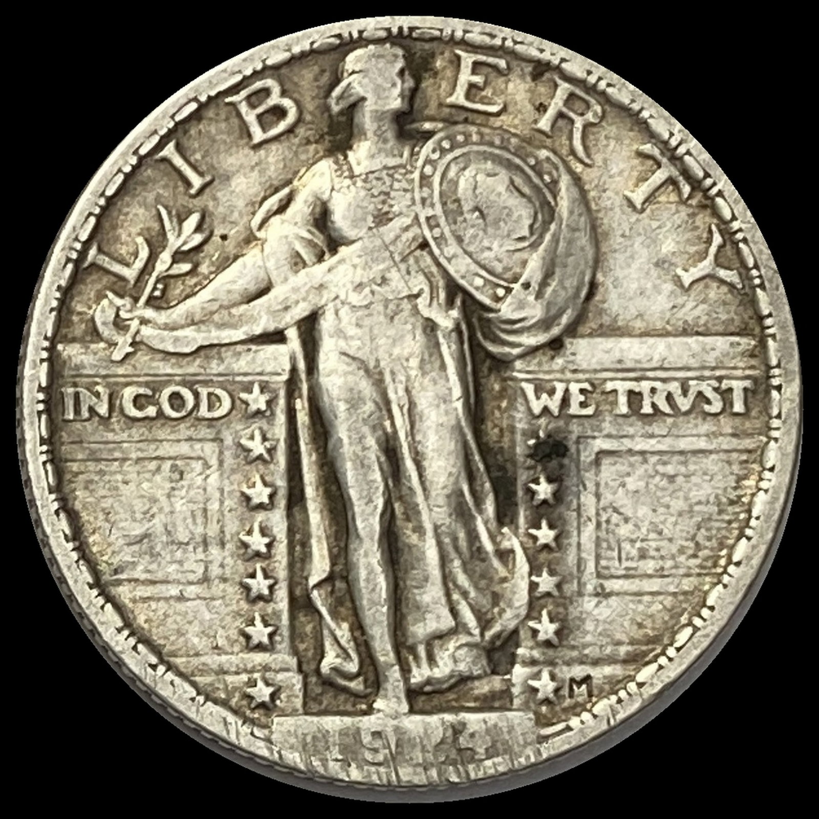 1924 Standing Liberty Quarter LIGHTLY CIRCULATED: 1924 Standing Liberty Quarter LIGHTLY CIRCULATED