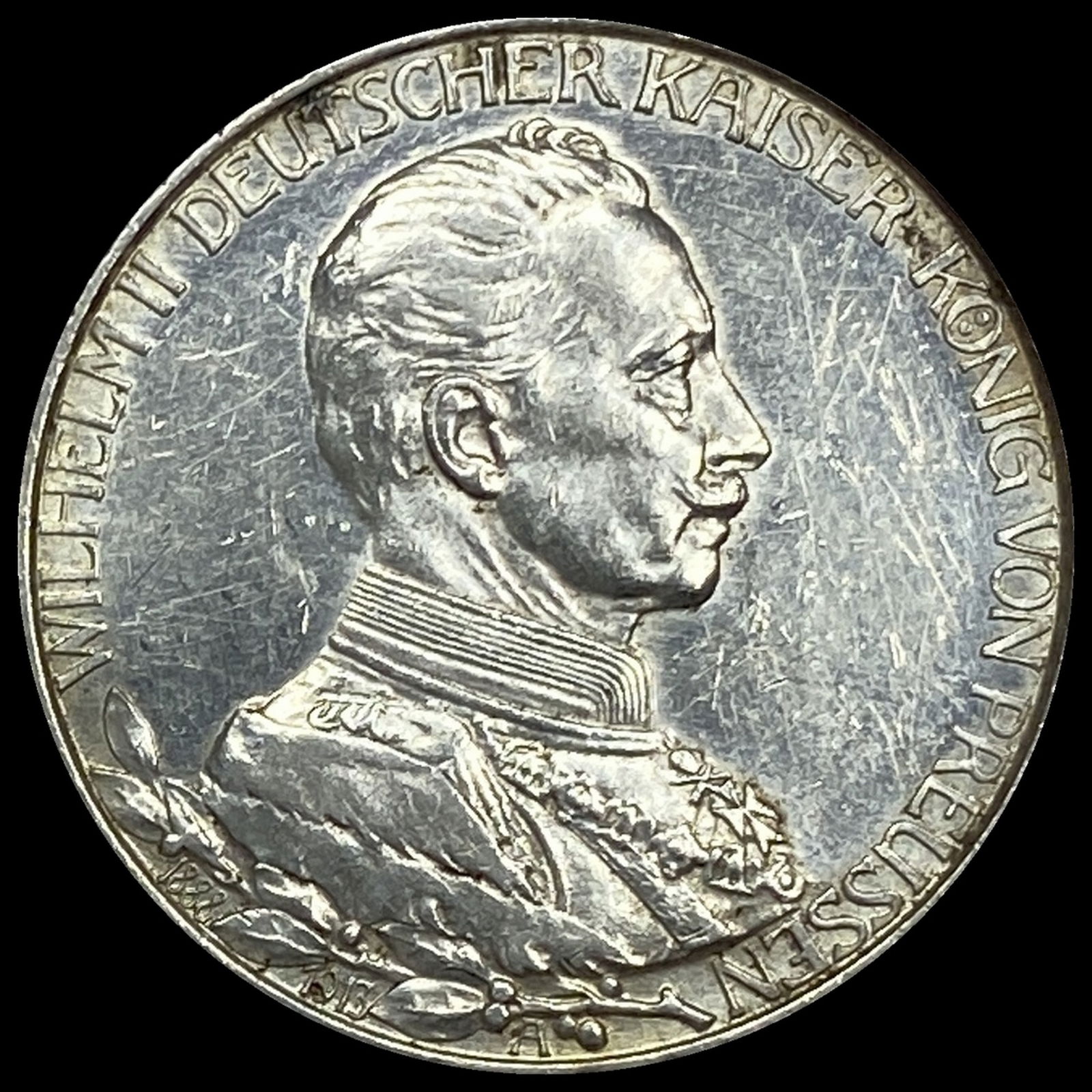 1913-A Prussia Silver 2 Reichsmark UNCIRCULATED (1 of 2)
