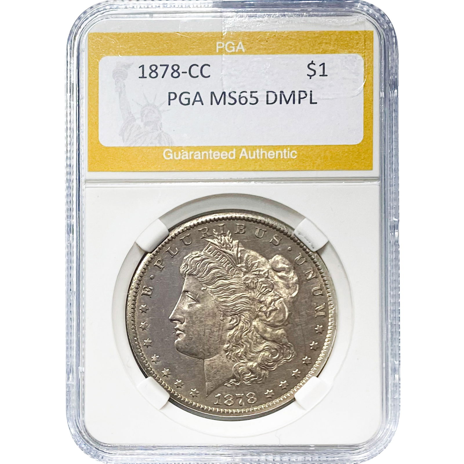 1878-CC Morgan Dollar PGA MS65 DMPL SILVER (1 of 2)