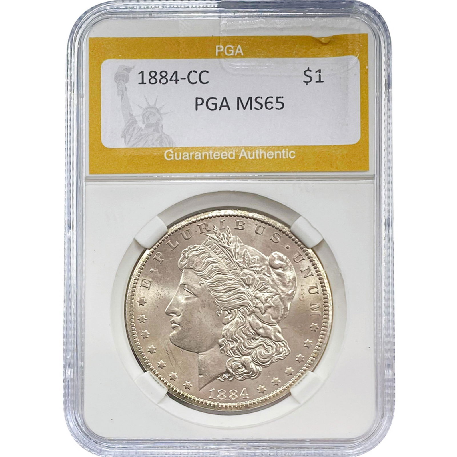 1884-CC Morgan Dollar PGA MS65 SILVER (1 of 2)