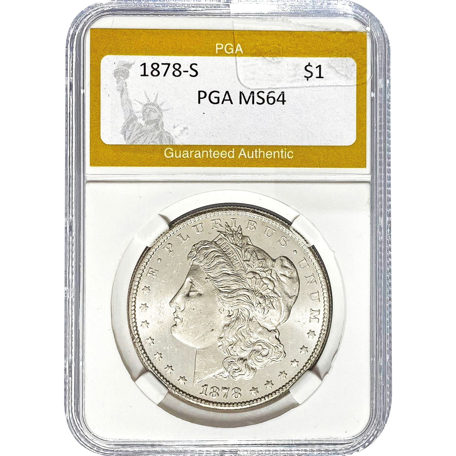 1878-S Morgan Dollar PGA MS64 (1 of 2)