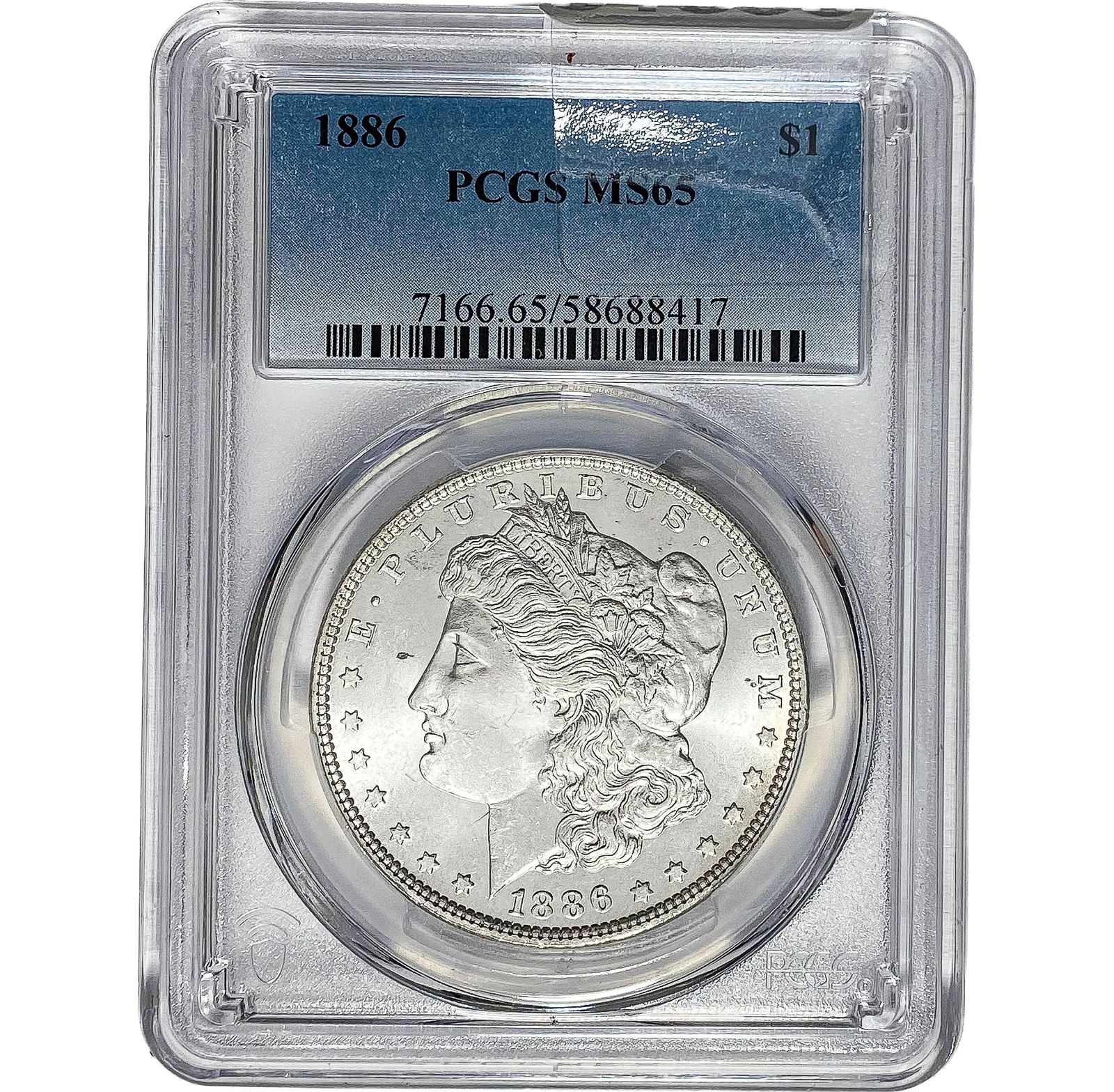 1886 $1 Morgan Dollar PCGS MS65 SILVER (1 of 2)