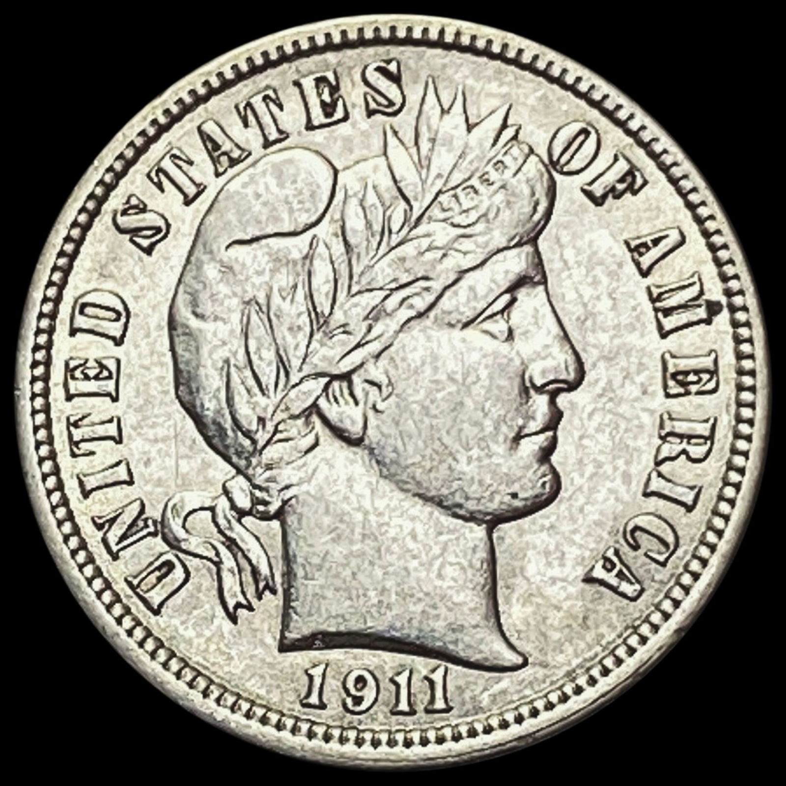 1911 Barber Dime NEARLY UNCIRCULATED (1 of 2)