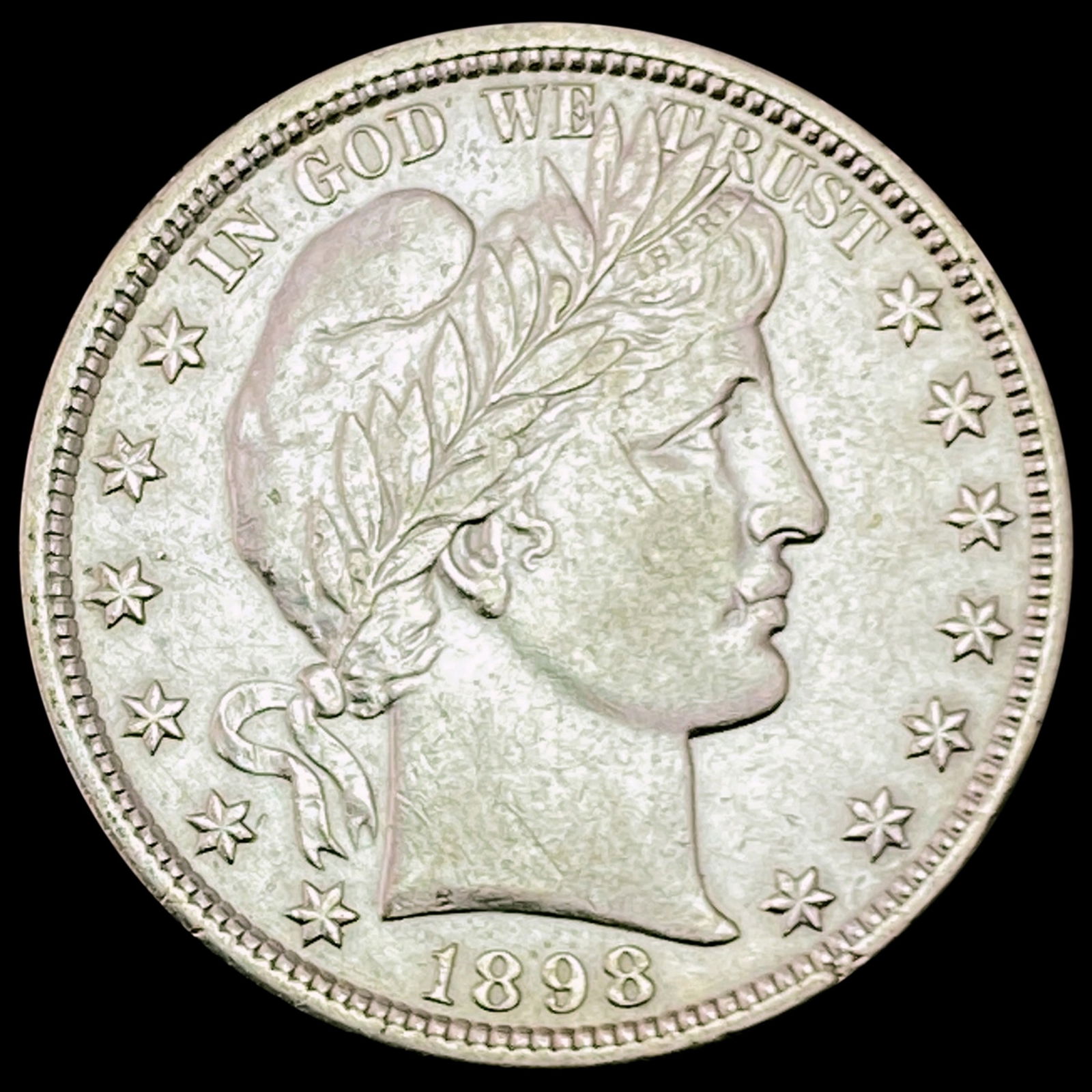 1898 Barber Half Dollar CLOSELY UNCIRCULATED (1 of 2)