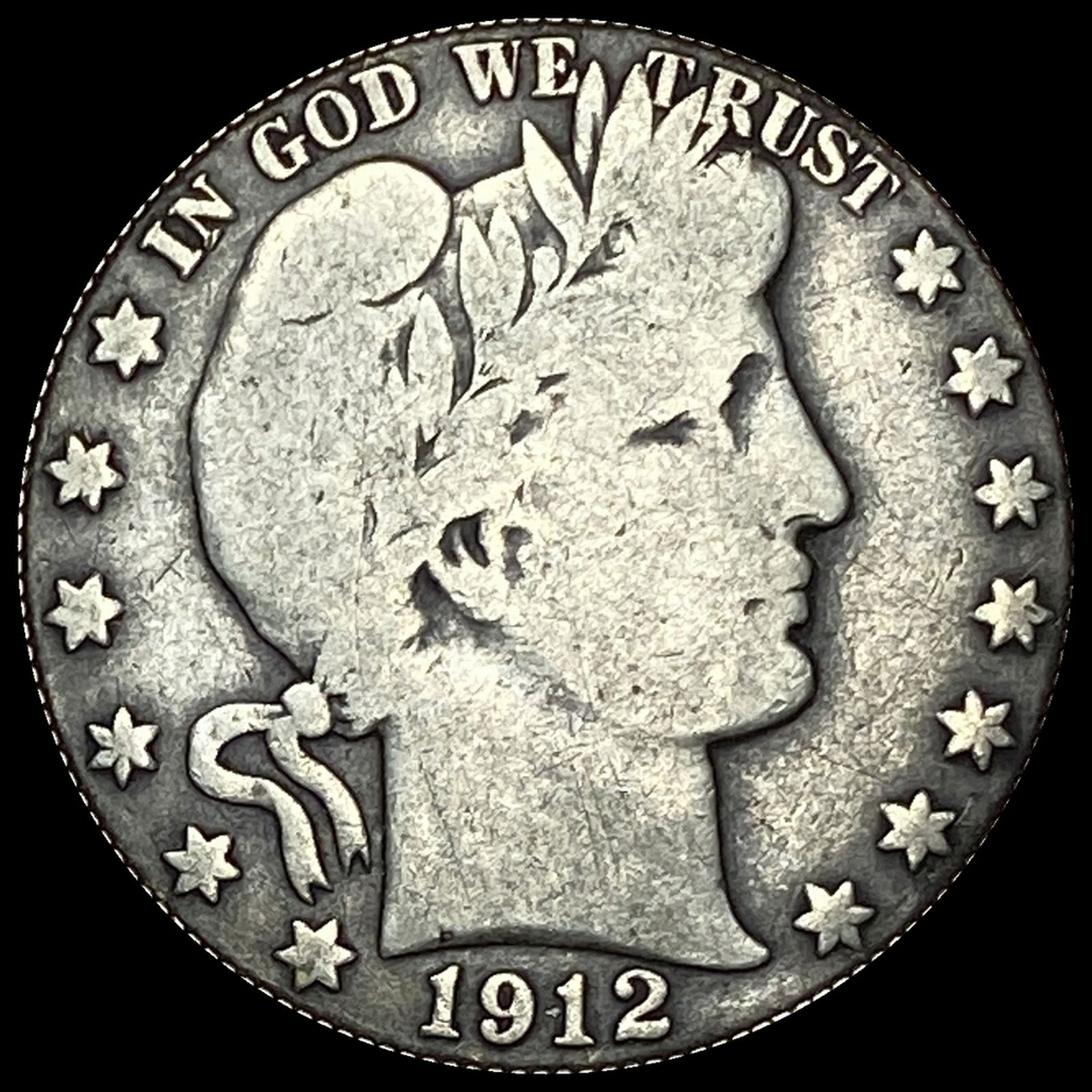 1912 Barber Half Dollar LIGHTLY CIRCULATED (1 of 2)