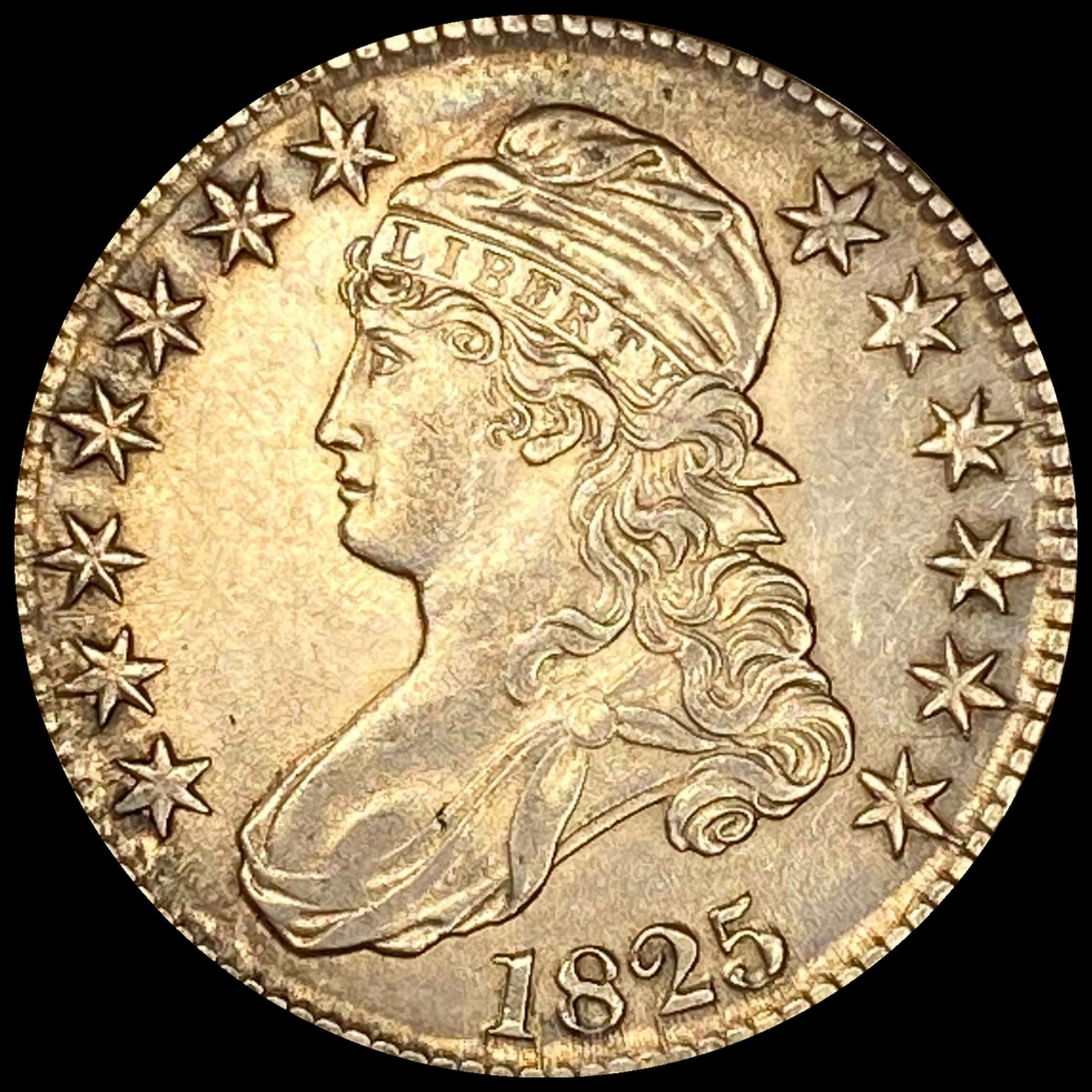 1825 Capped Bust Half Dollar CHOICE AU (1 of 2)