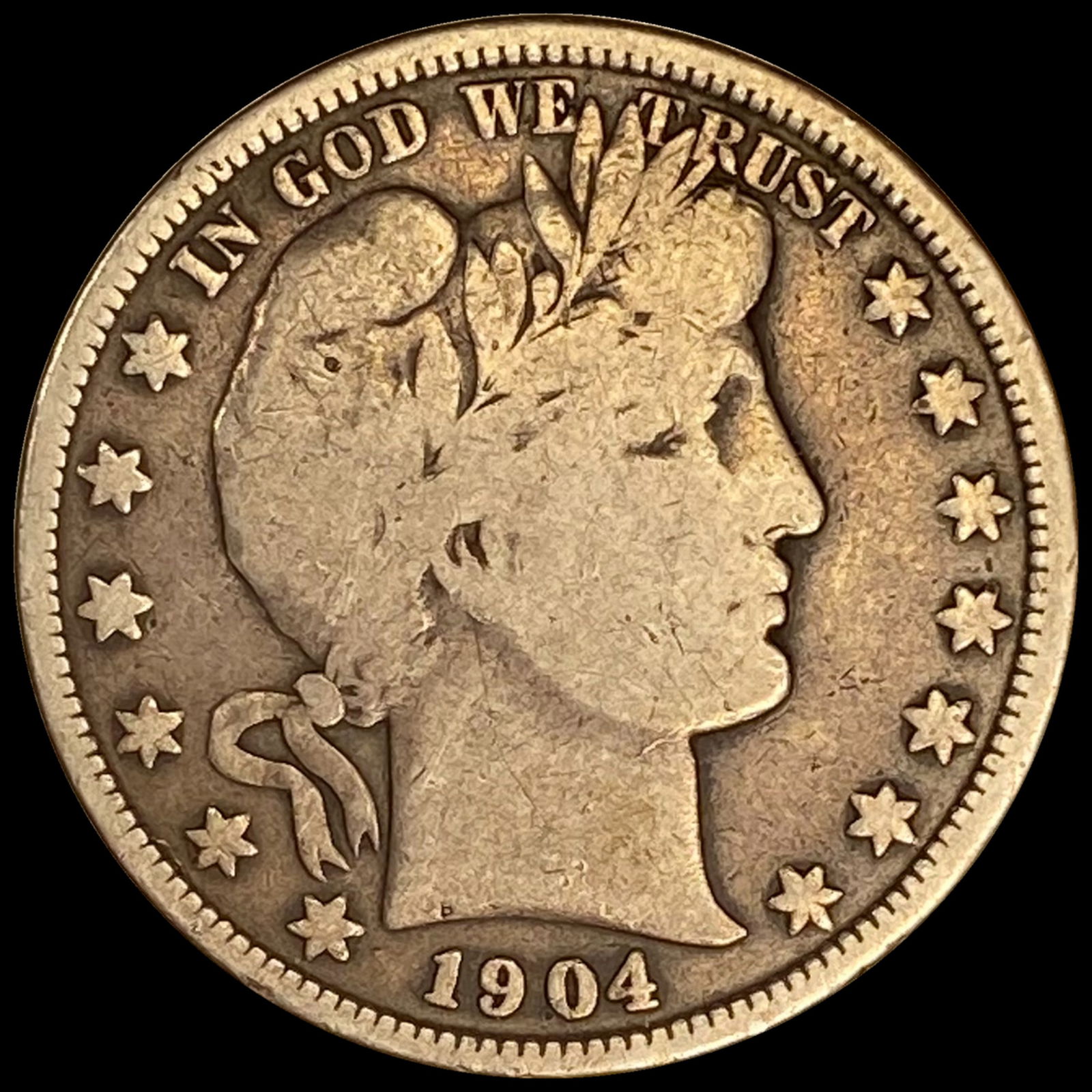 1904 Barber Half Dollar LIGHTLY CIRCULATED (1 of 2)