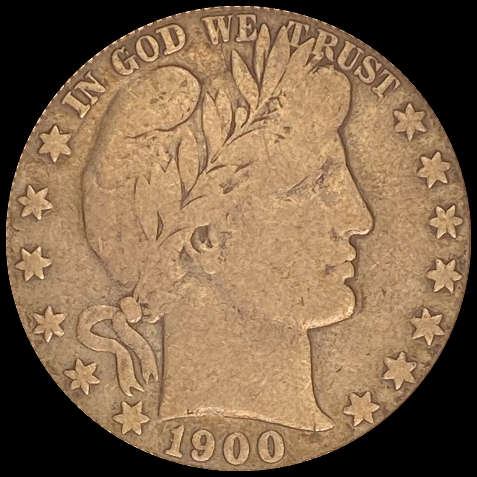 1900-O Barber Half Dollar LIGHTLY CIRCULATED (1 of 2)