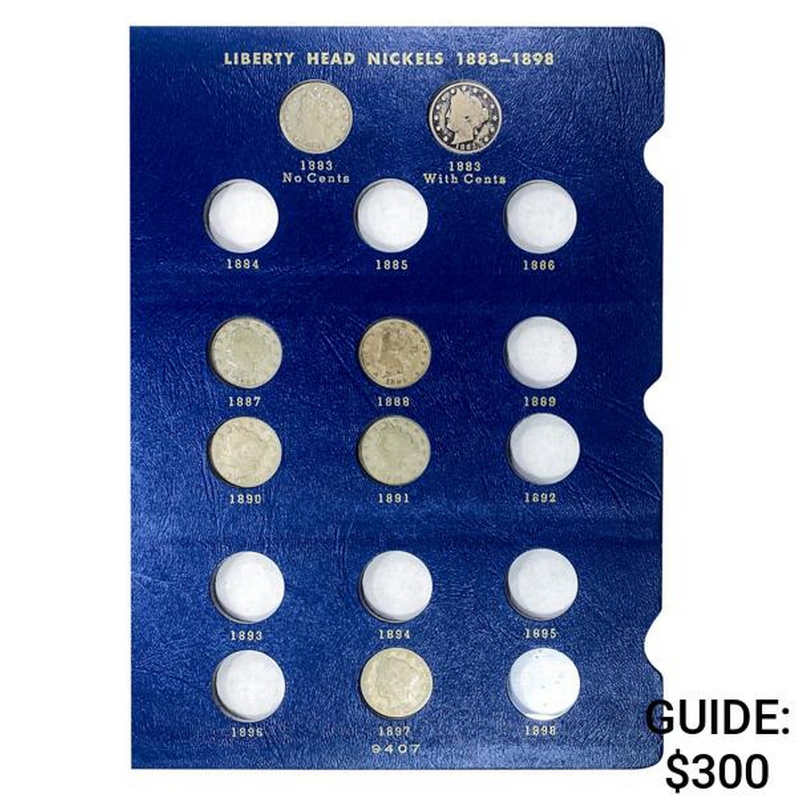 1883-1912 Liberty Nickels Album [22] Coins: 1883-1912 Liberty Nickels Album [22] Coins