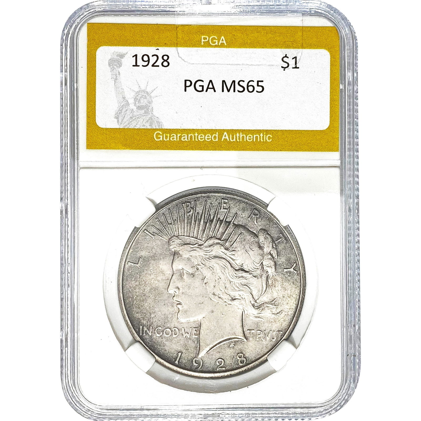 1928 Peace Dollar PGA MS65 (1 of 2)