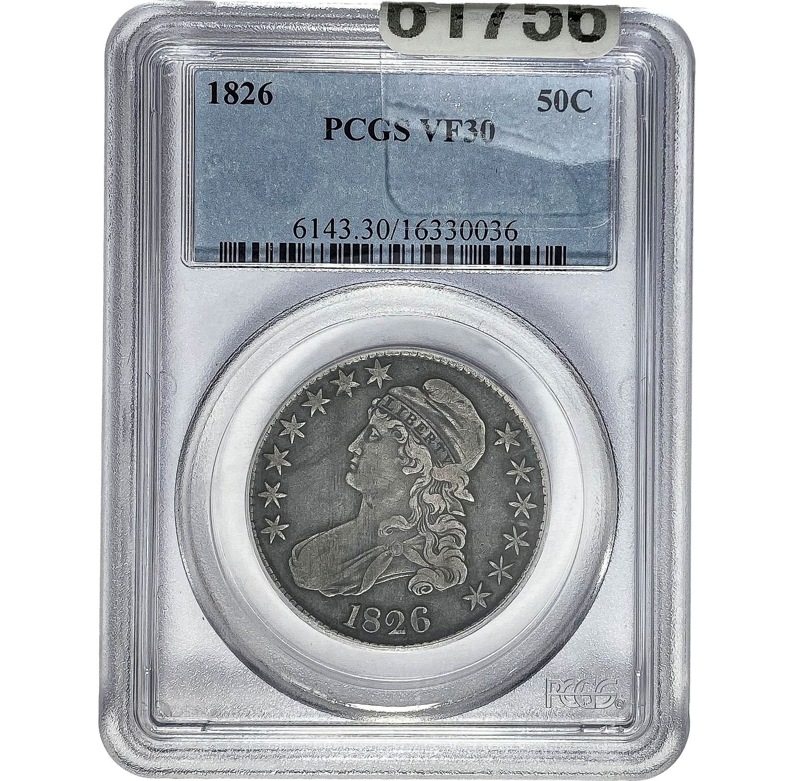 1826 Capped Bust 50C PCGS VF30 (1 of 2)
