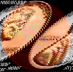 1955/55 DDO Wheat Cent