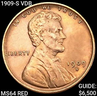 1909-S VDB Wheat Cent CHOICE BU RD: 1909-S VDB Wheat Cent CHOICE BU RD