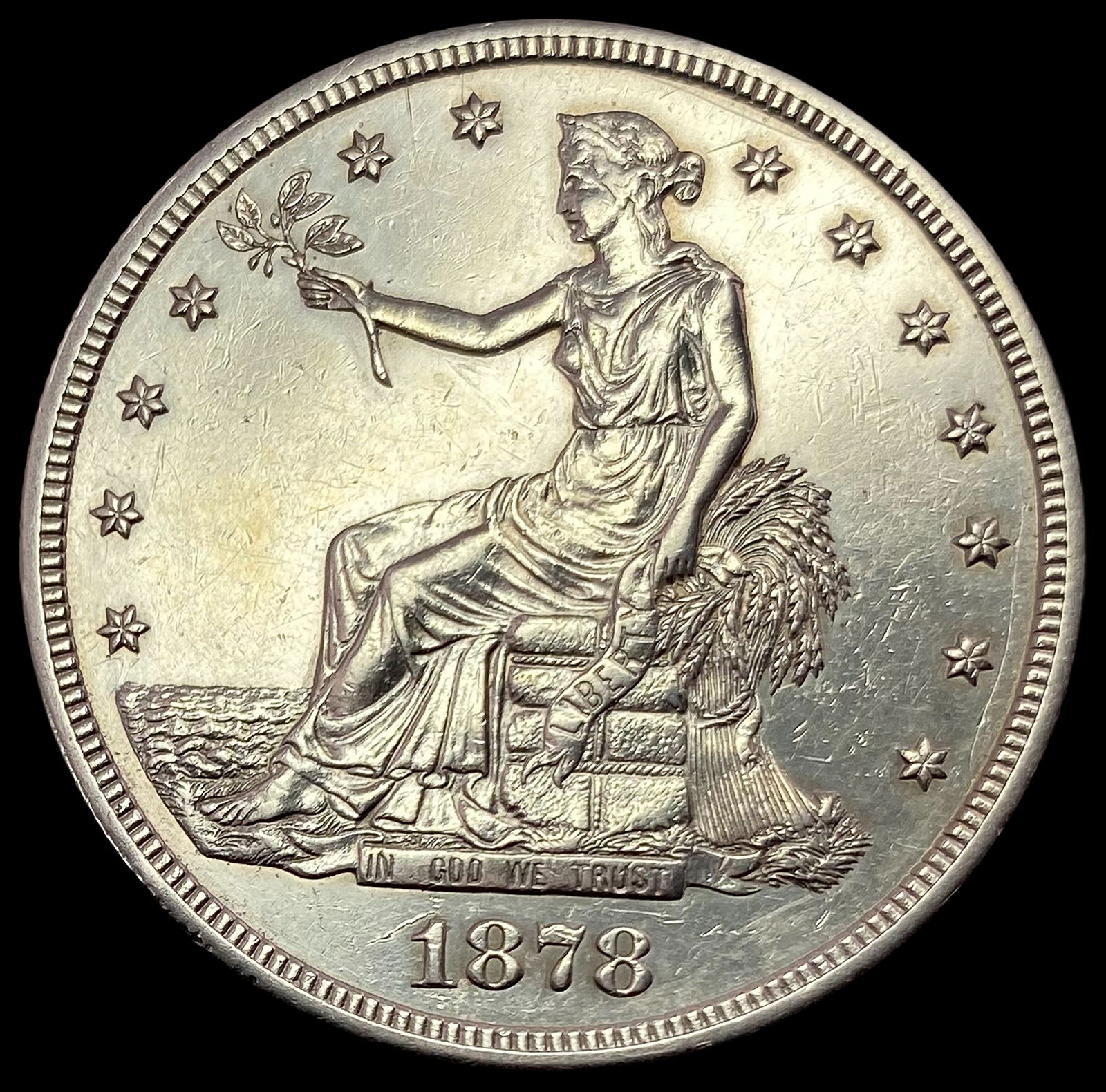 1878-S SILVER Trade Dollar CHOICE BU (1 of 2)
