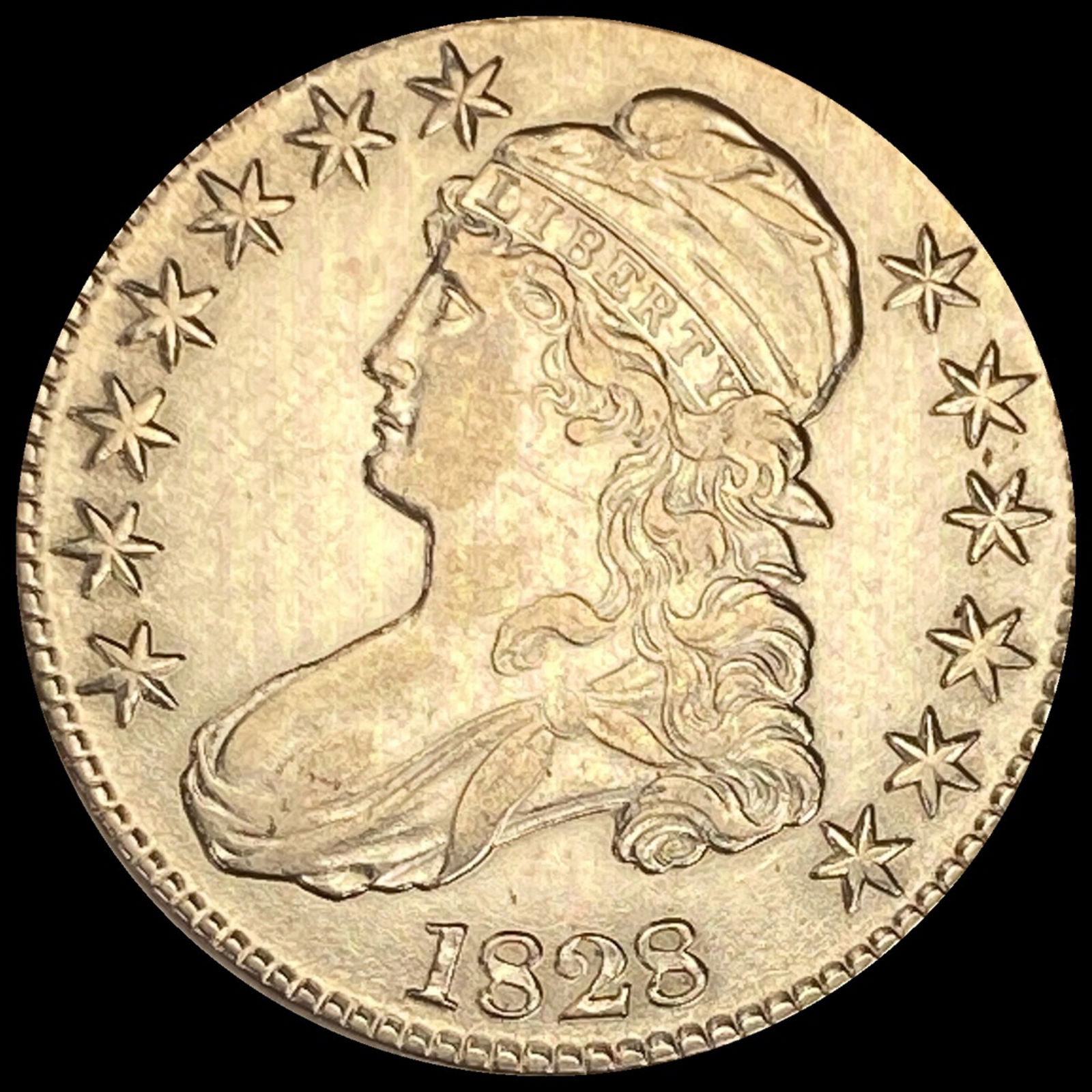 1828 Capped Bust Half Dollar UNCIRCULATED (1 of 2)