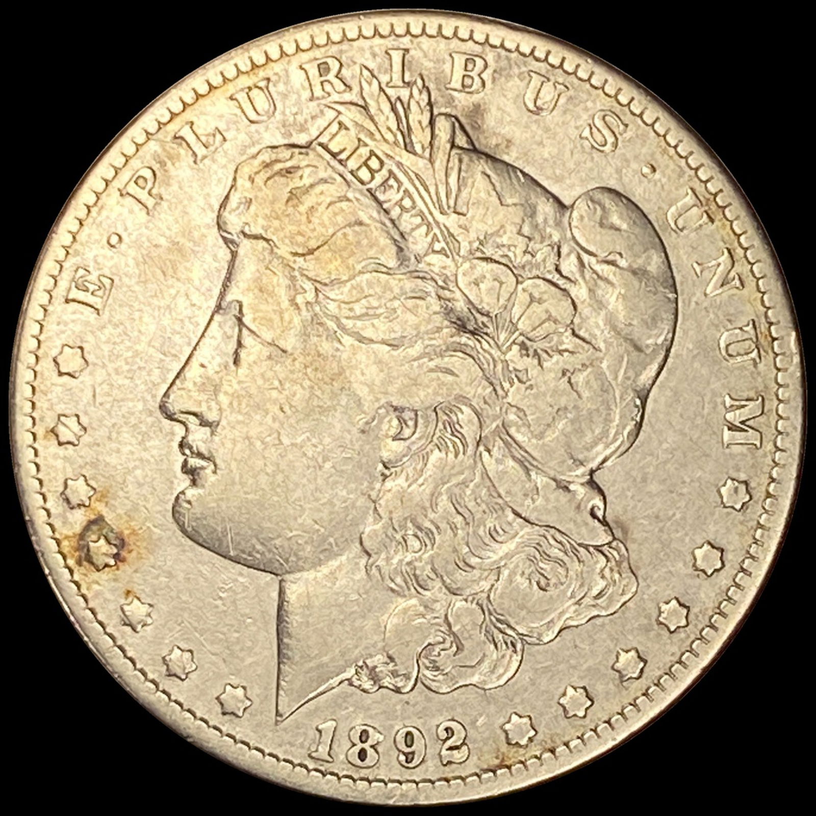 1892-O Silver Morgan Dollar ABOUT UNCIRCULATED (1 of 2)