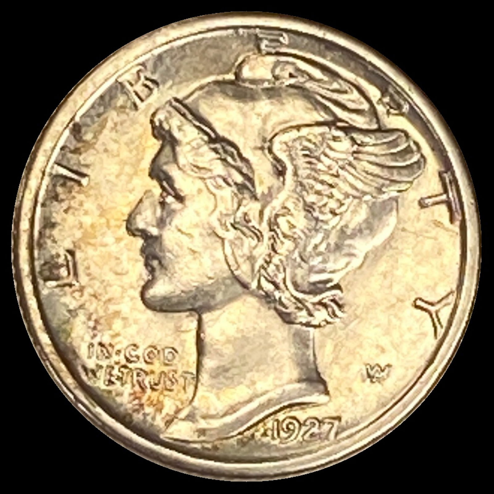 1927-S Mercury Dime CHOICE BU (1 of 2)