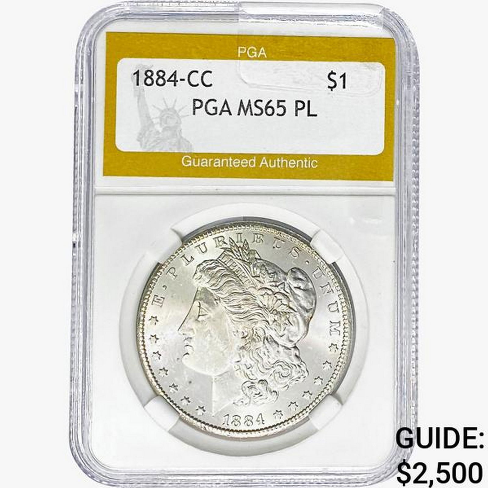1884-CC Morgan Silver Dollar PGA MS65 PL (1 of 2)