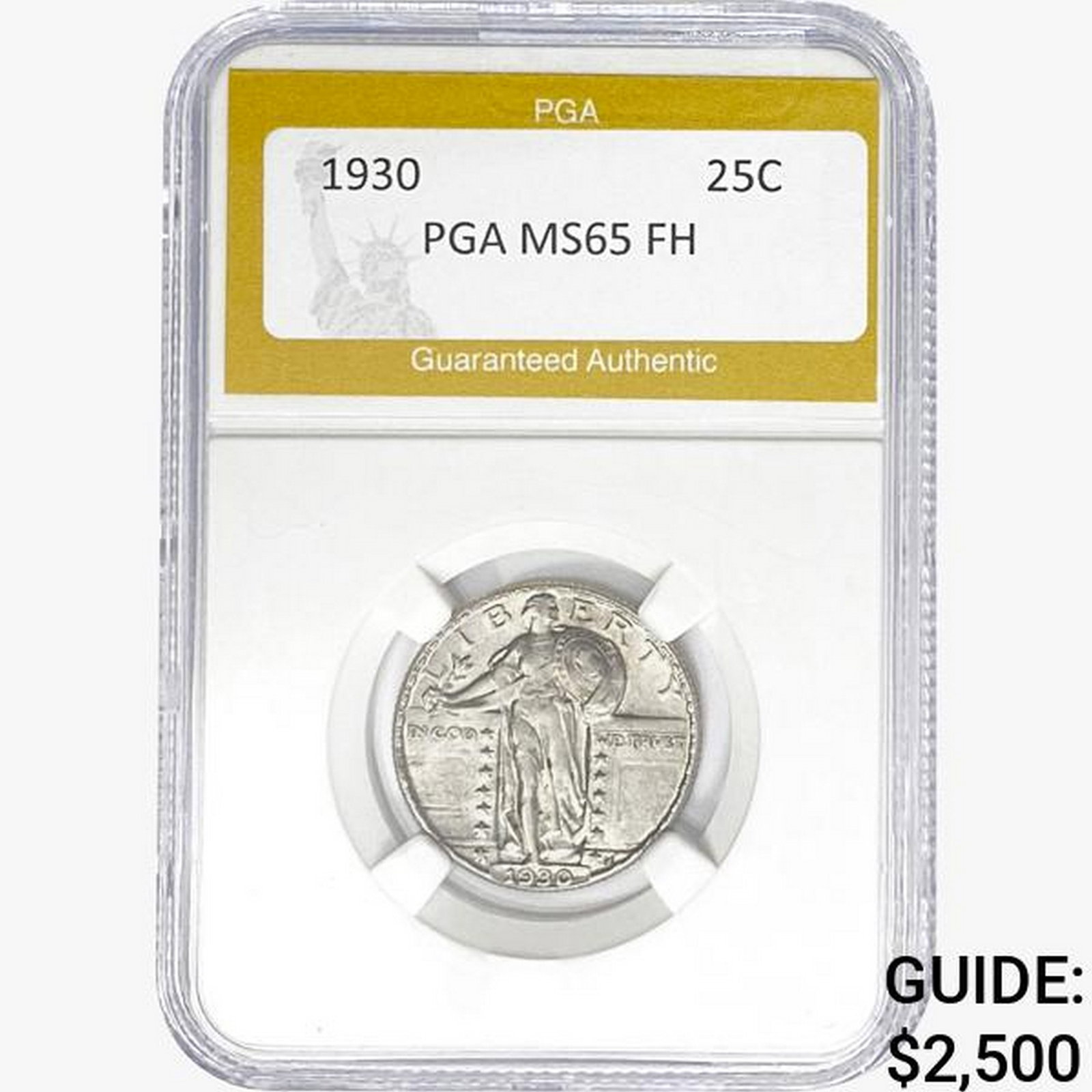 1930 Standing Liberty Quarter PGA MS65 FH: 1930 Standing Liberty Quarter PGA MS65 FH