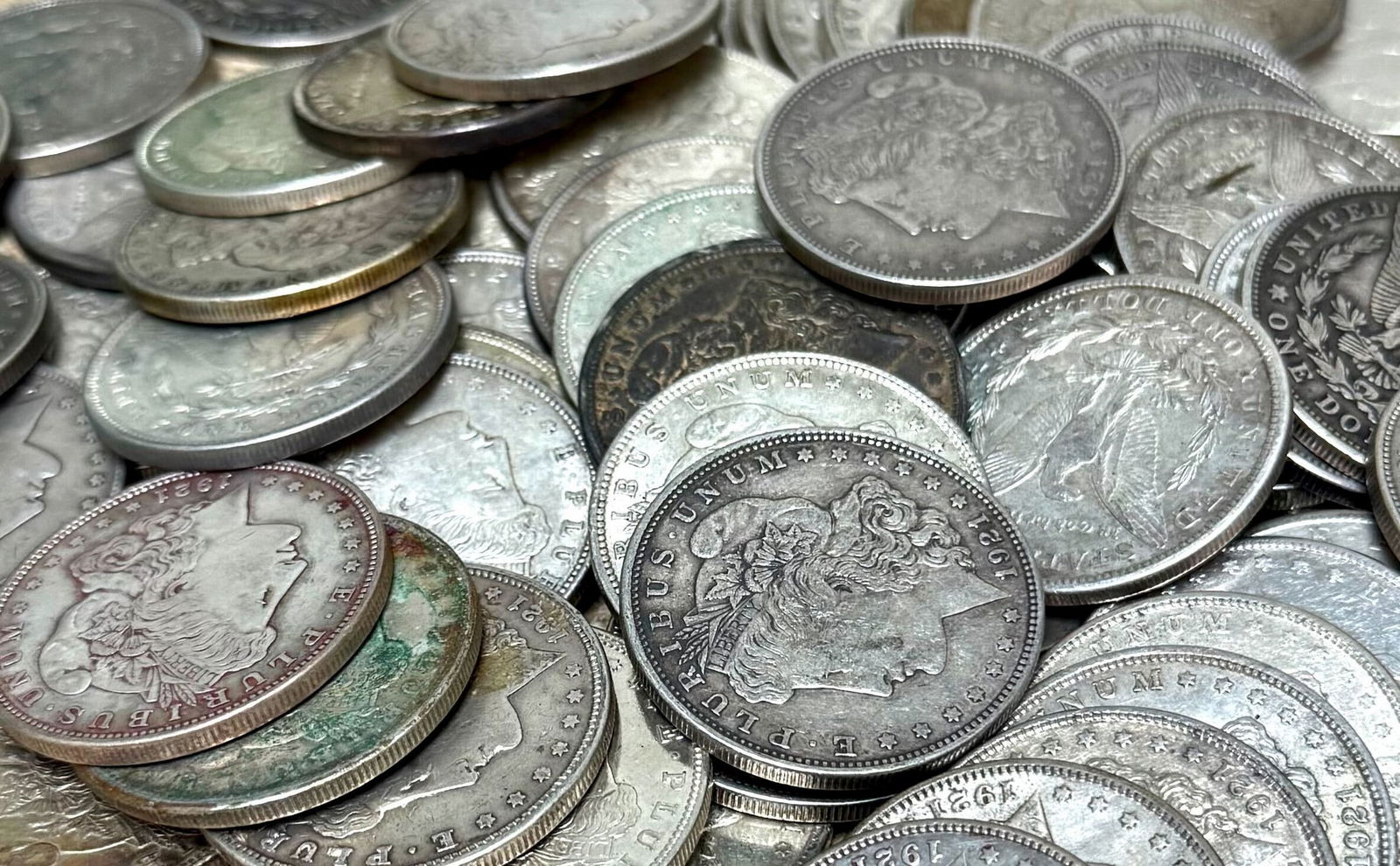 [20] 1921 Morgan Silver Dollar Roll Nice CIRC (1 of 1)