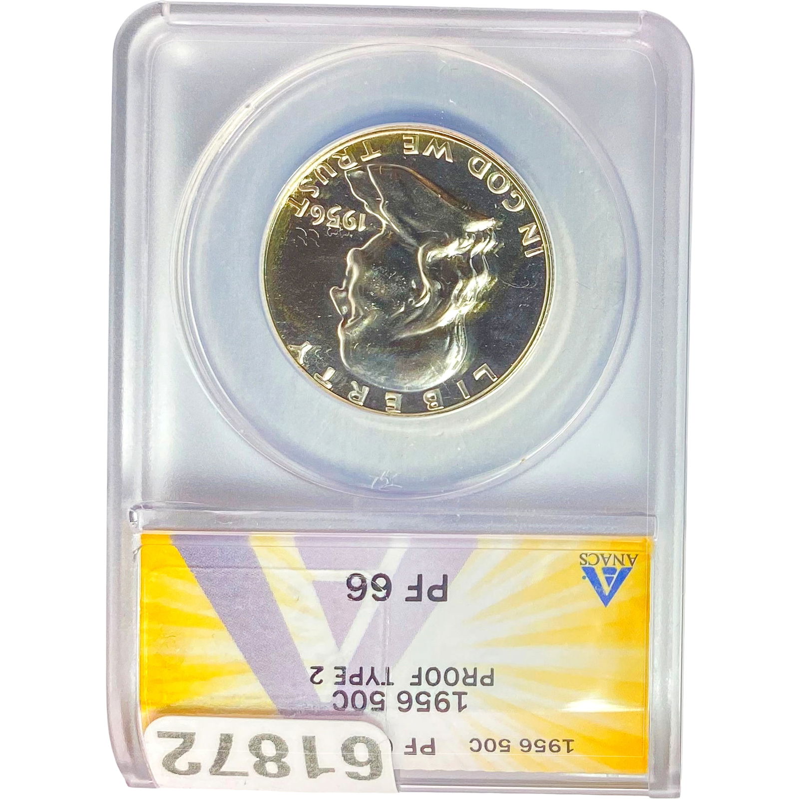 1966 Franklin 50C Proof Type 2 ANACS PF66 (1 of 2)