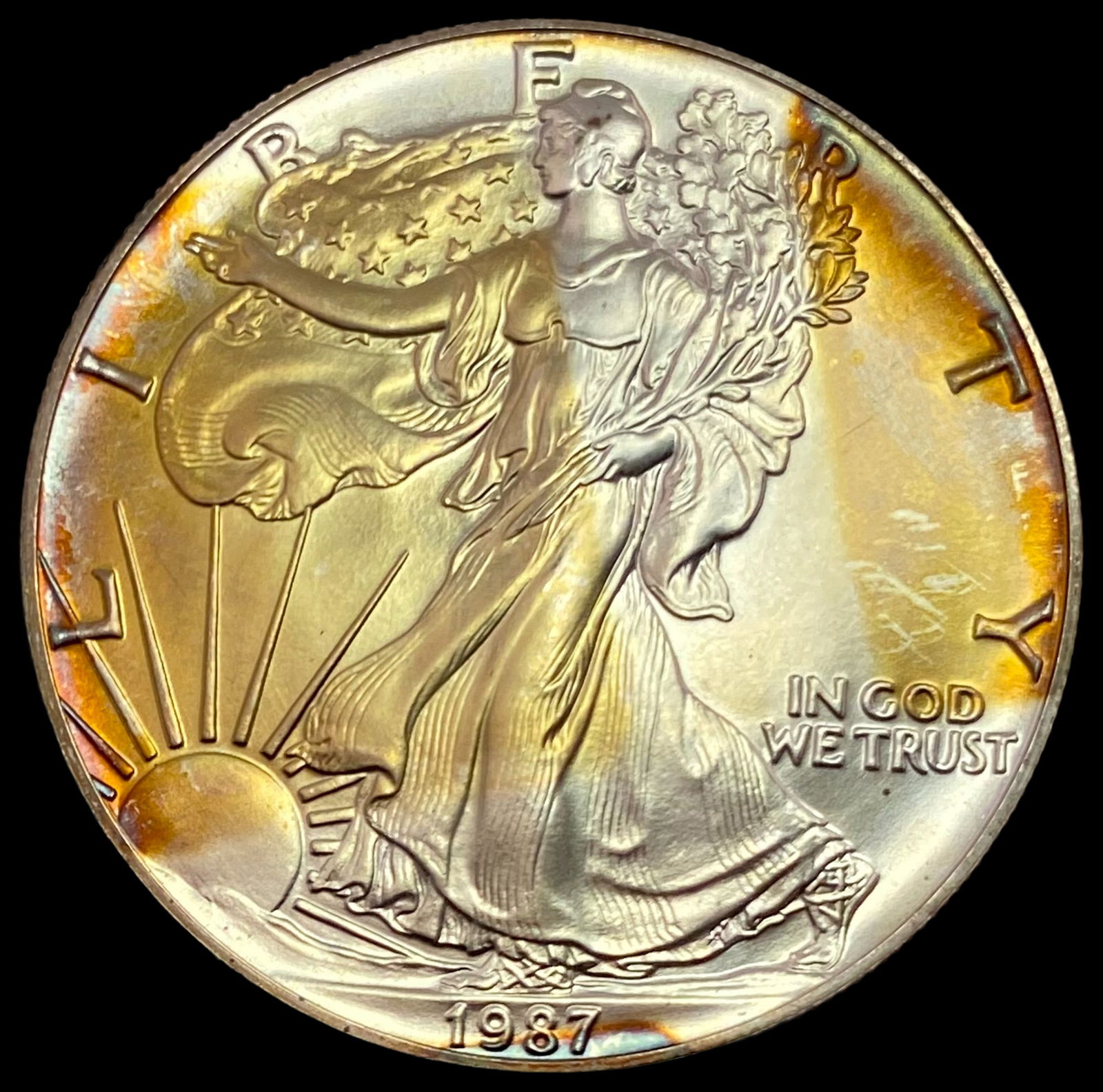 1987 American Silver Eagle GEM BU (1 of 2)