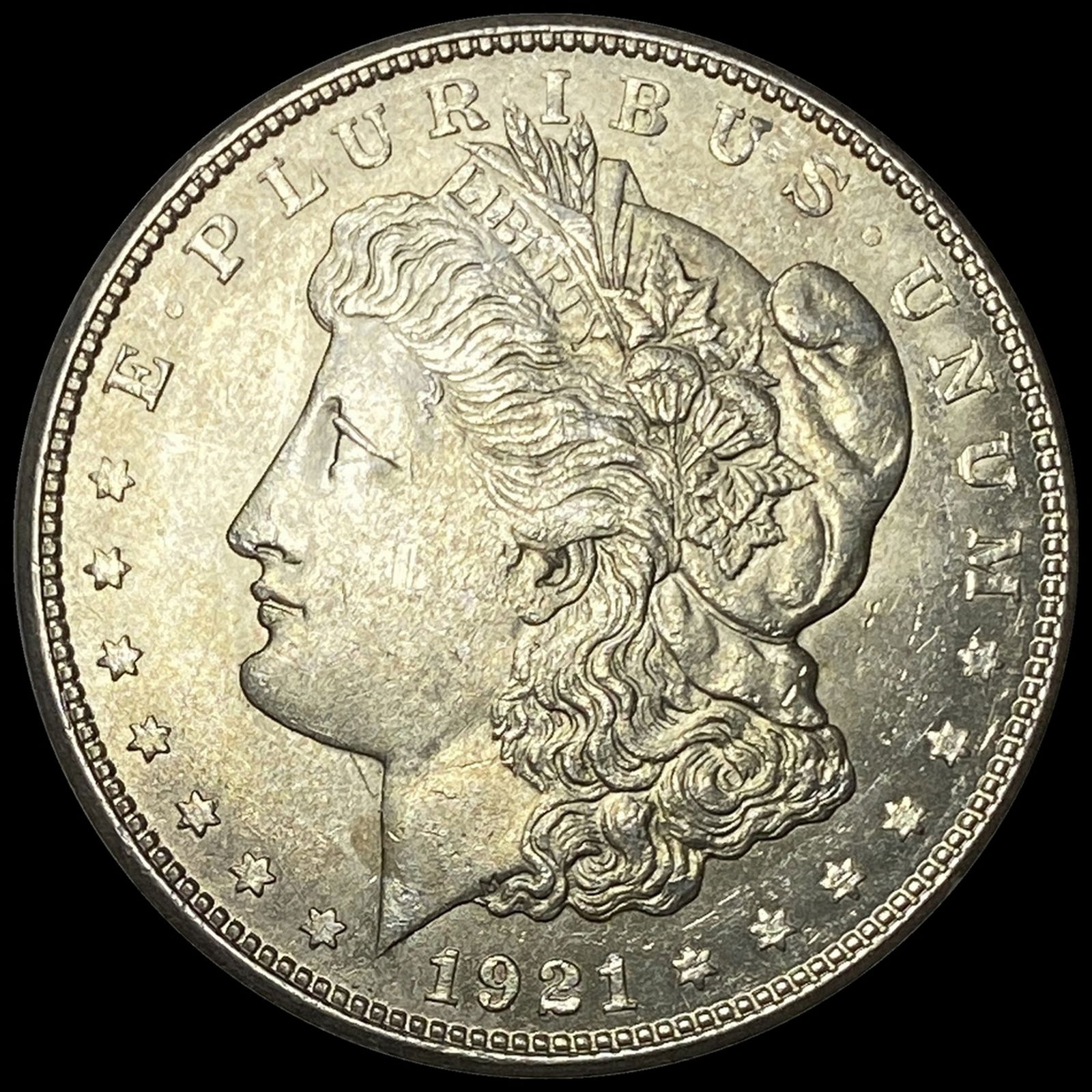 1921-S Morgan Silver Dollar CLOSE UNC (1 of 2)