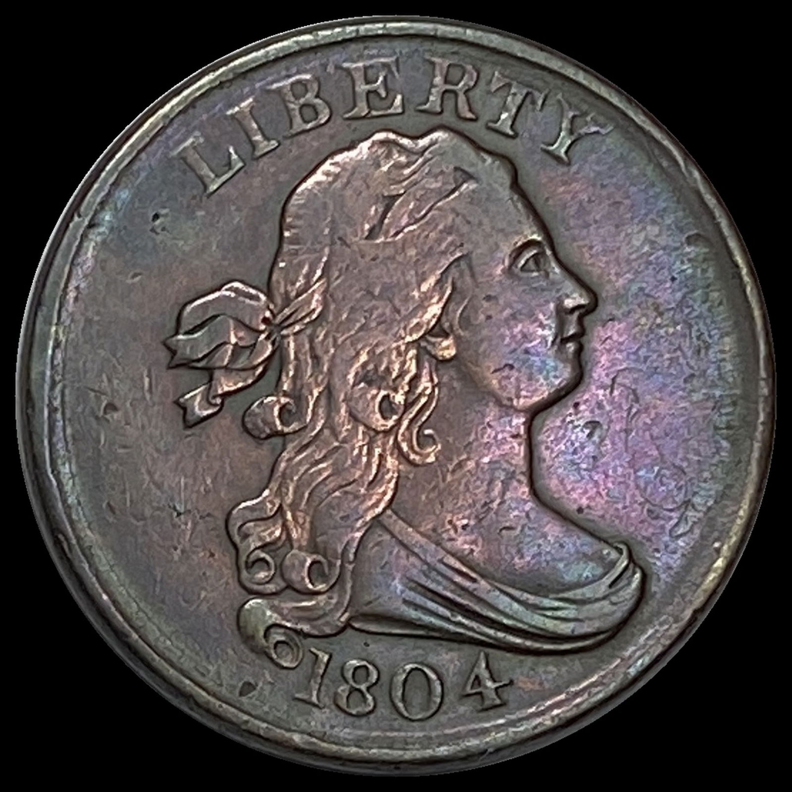 1804 Draped Bust Half Cent LIGHTLY CIRCULATED (1 of 2)