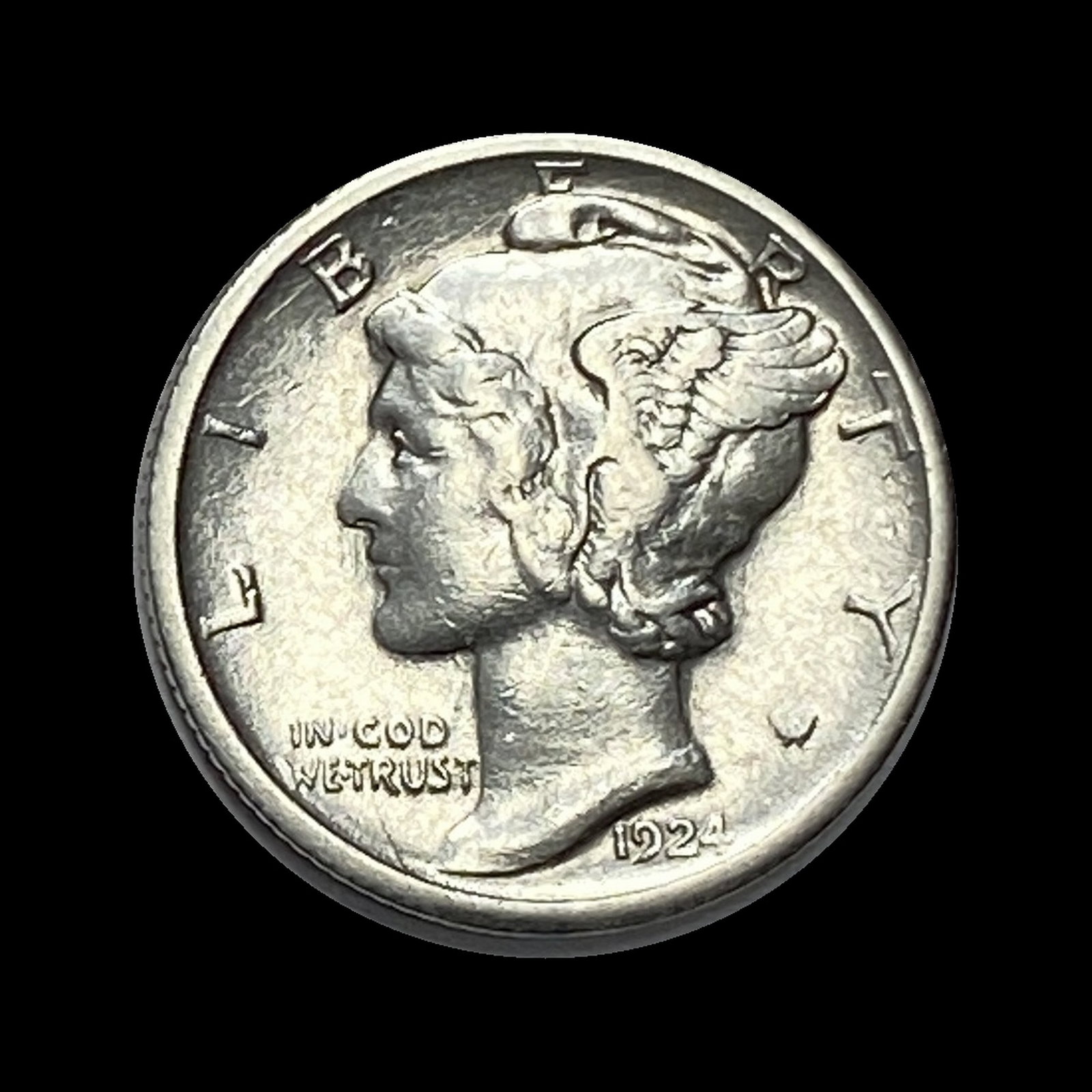 1924-S Mercury Dime CLOSELY UNCIRCULATED (1 of 2)